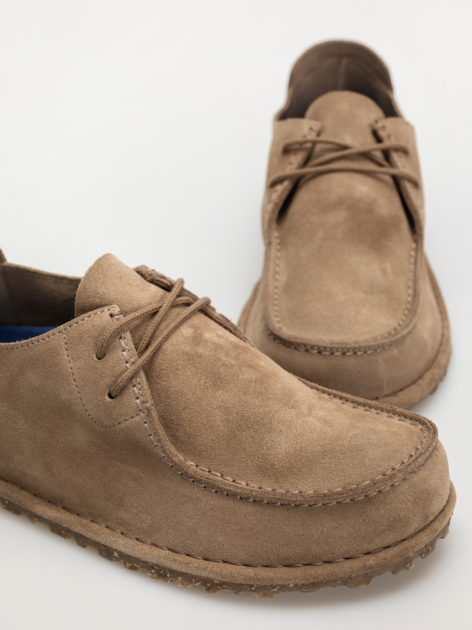 Șlapi Birkenstock Utti Lace Suede Leather Regular (gray taupe)