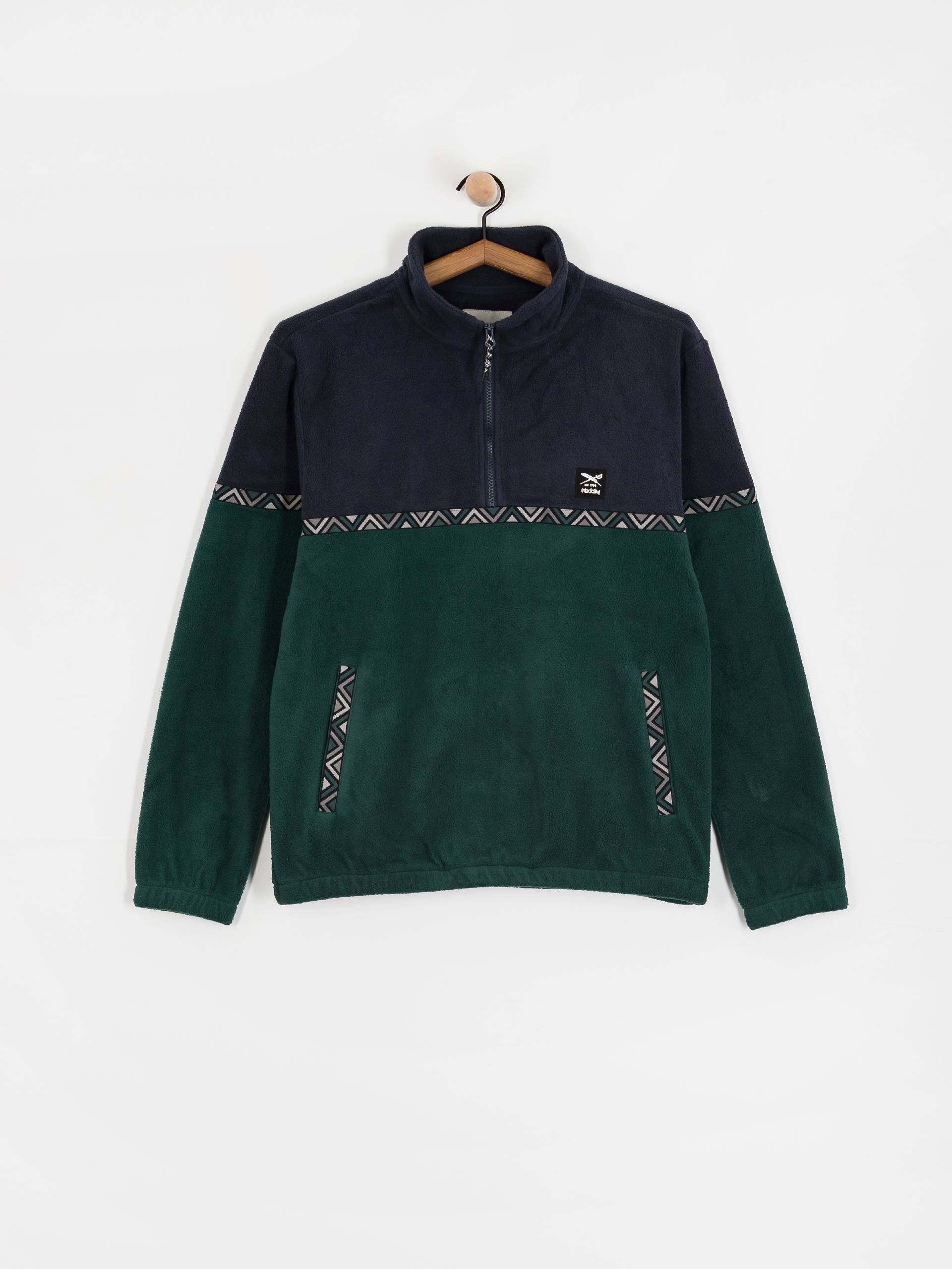 Pentru bărbați Hanorac din fleece Iriedaily Monte Noe (blue green)