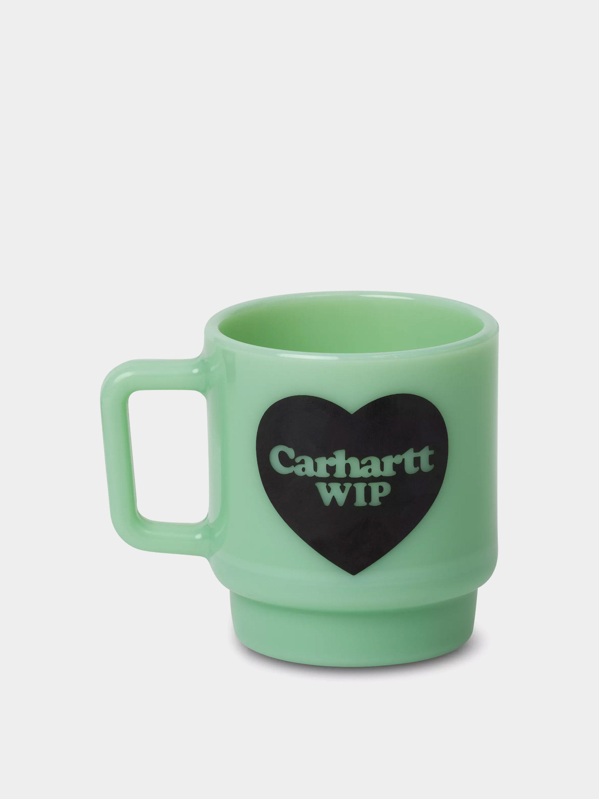 Ceau0219cu0103 Carhartt WIP Heart Glass Mug (jade)