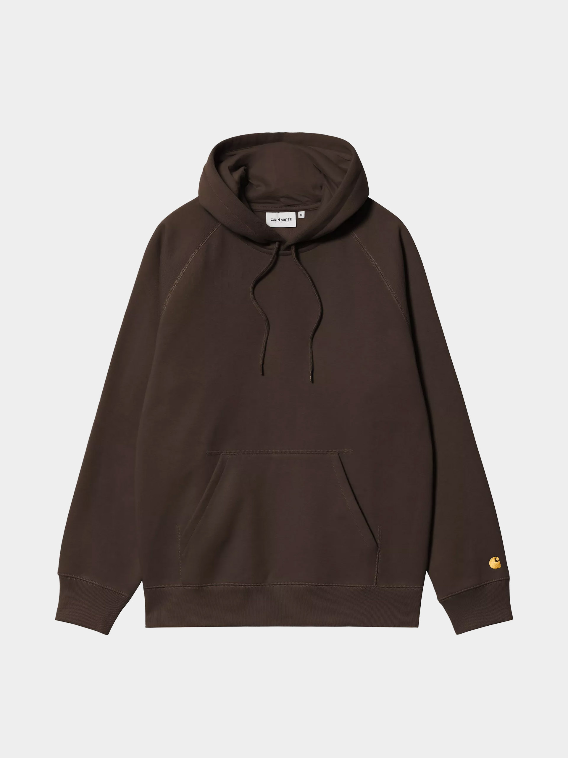 Hanorac cu glugă Carhartt WIP Chase HD (tobacco/gold)