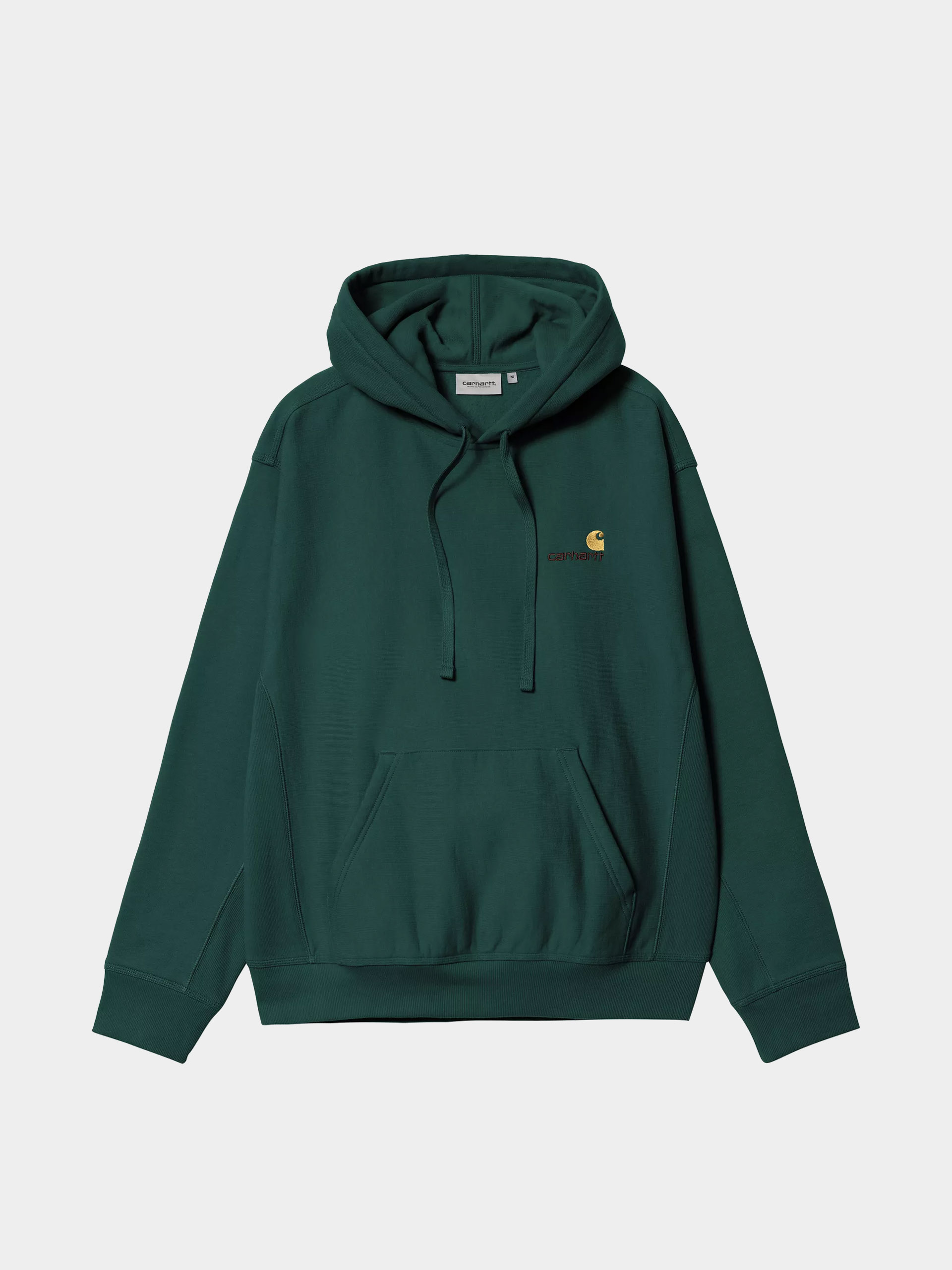 Hanorac cu glugu0103 Carhartt WIP American Script HD (dark fir)