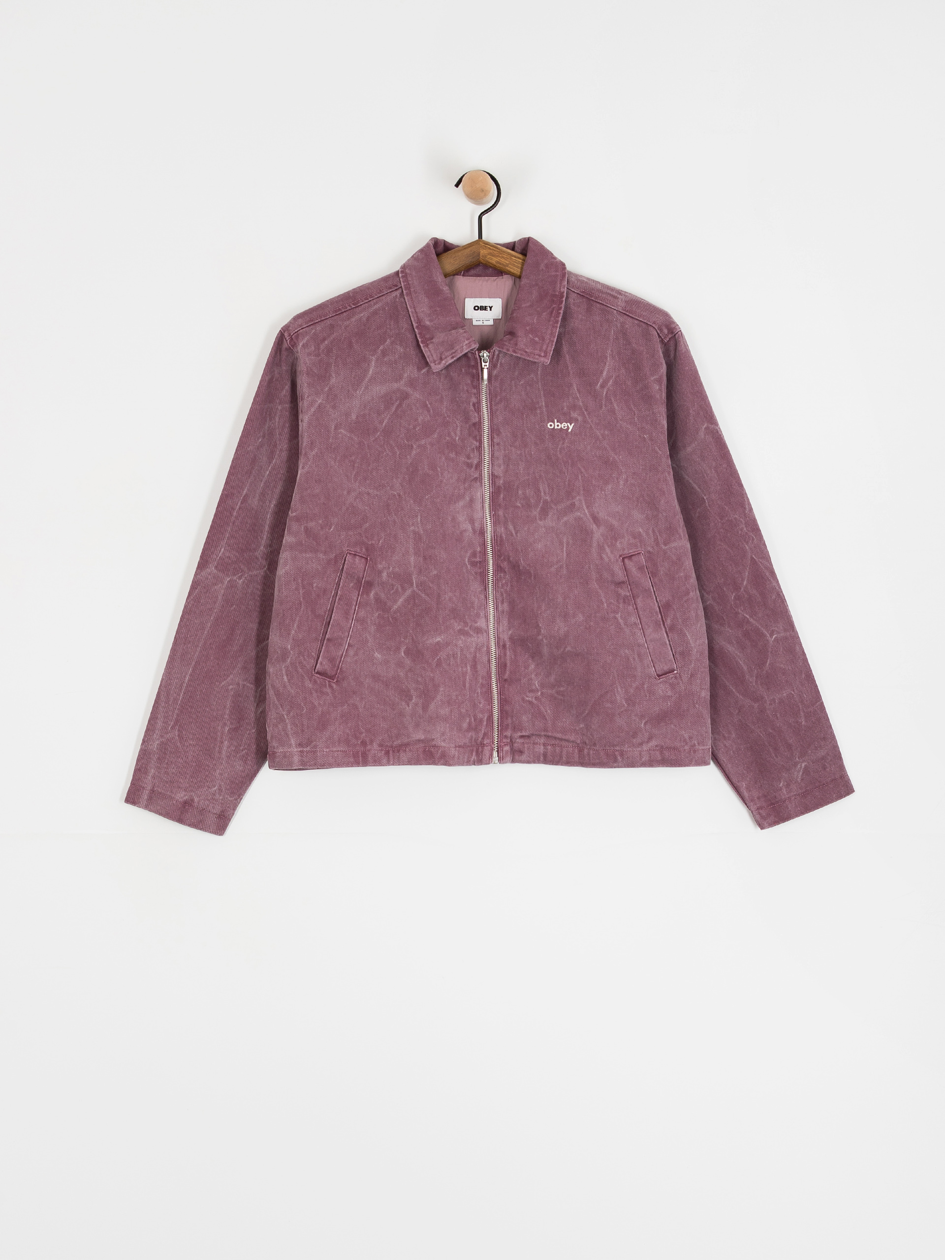 Geacă OBEY Donovan Zip Wmn (tulip wrinkle wash)