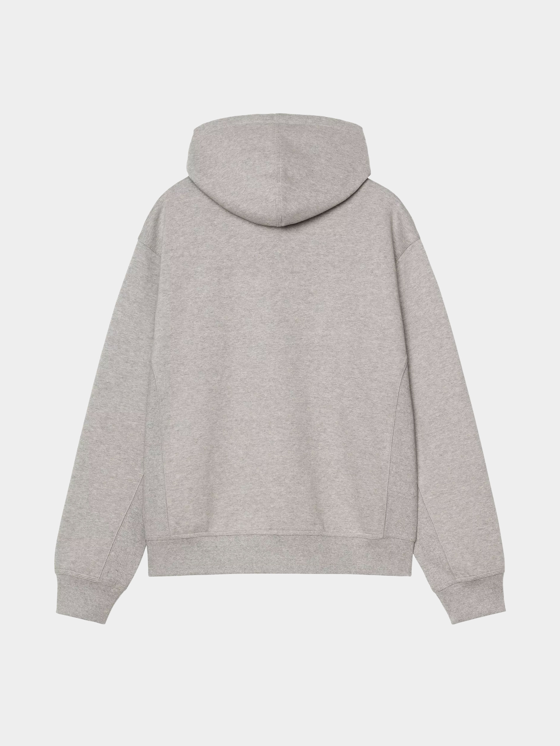 Hanorac cu glugă Carhartt WIP American Script ZHD (grey heather)