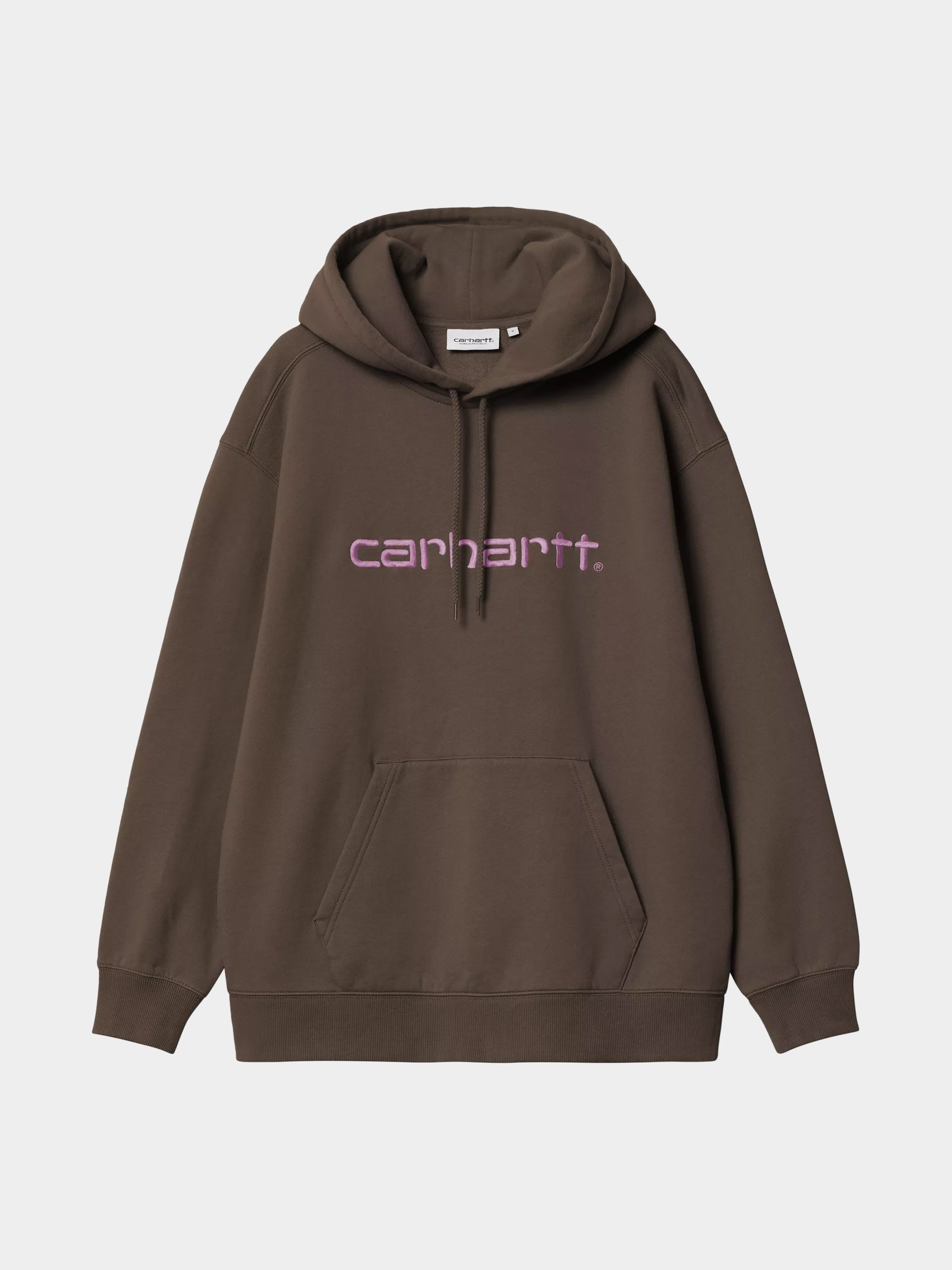 Hanorac cu glugă Carhartt WIP Carhartt HD Wmn (vitola/phlox)