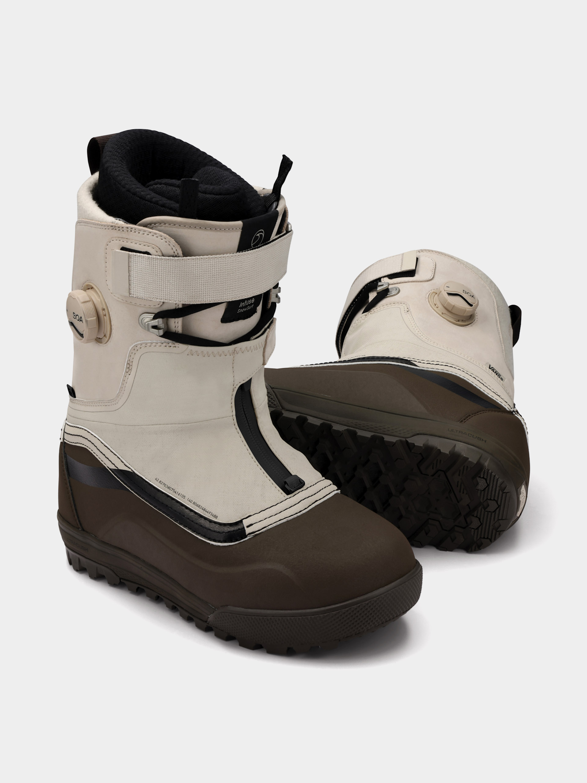 Pentru bărbați Încălțăminte pentru snowboard Vans Infuse SnowSurf (oatmeal/brown)