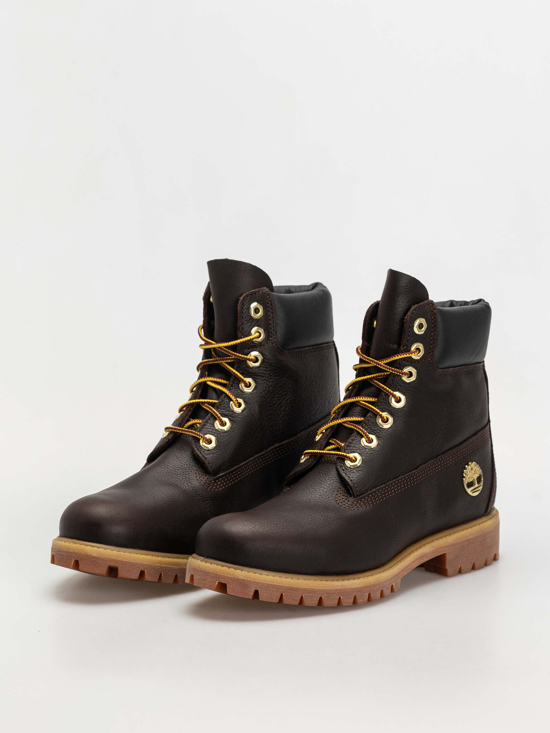 Pantofi de iarnă Timberland Premium 6 Inch (dk brown full grain w blk)