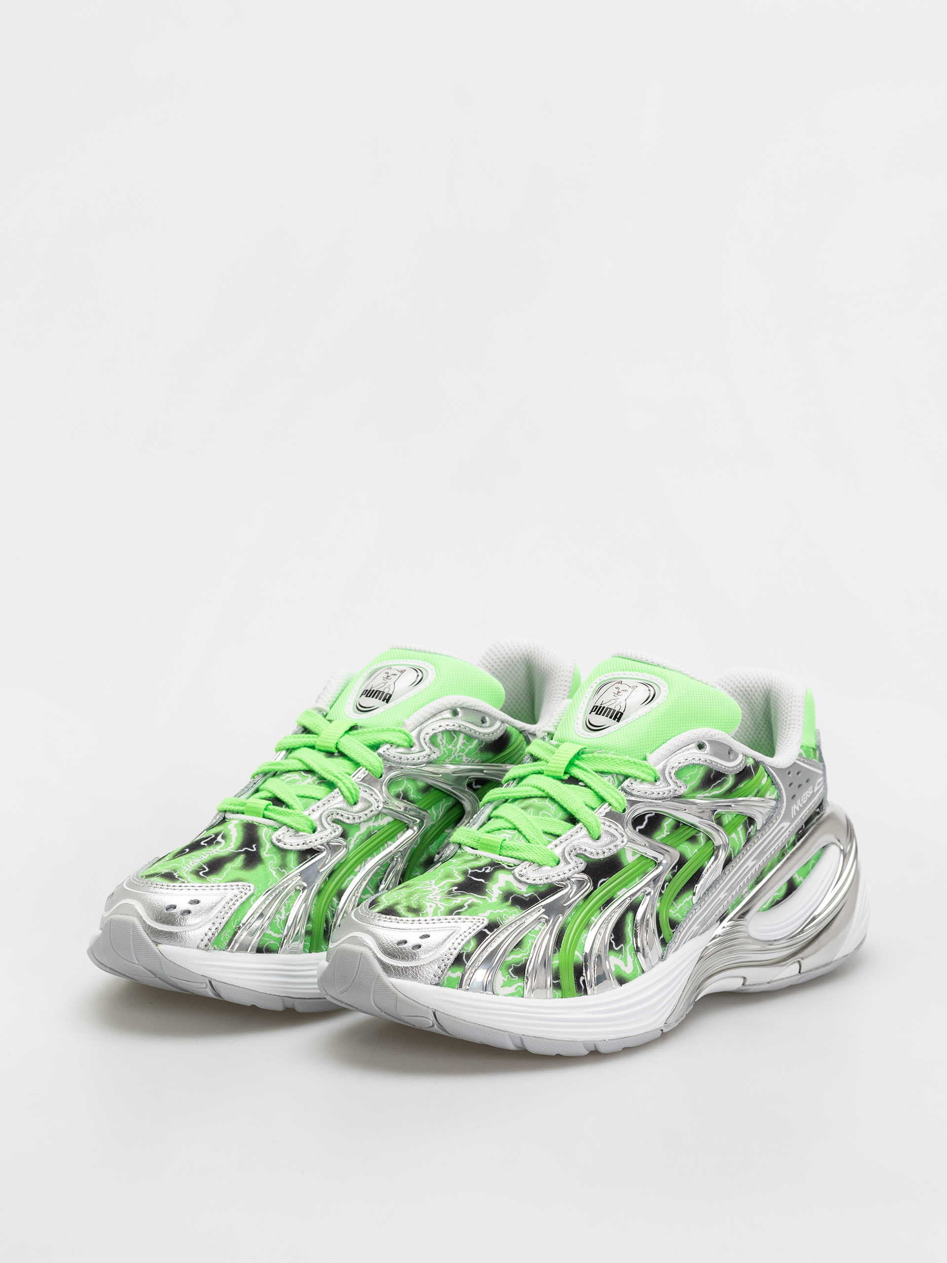 Pantofi Puma X RipNDip Inverse (puma silver/fluro green pes)