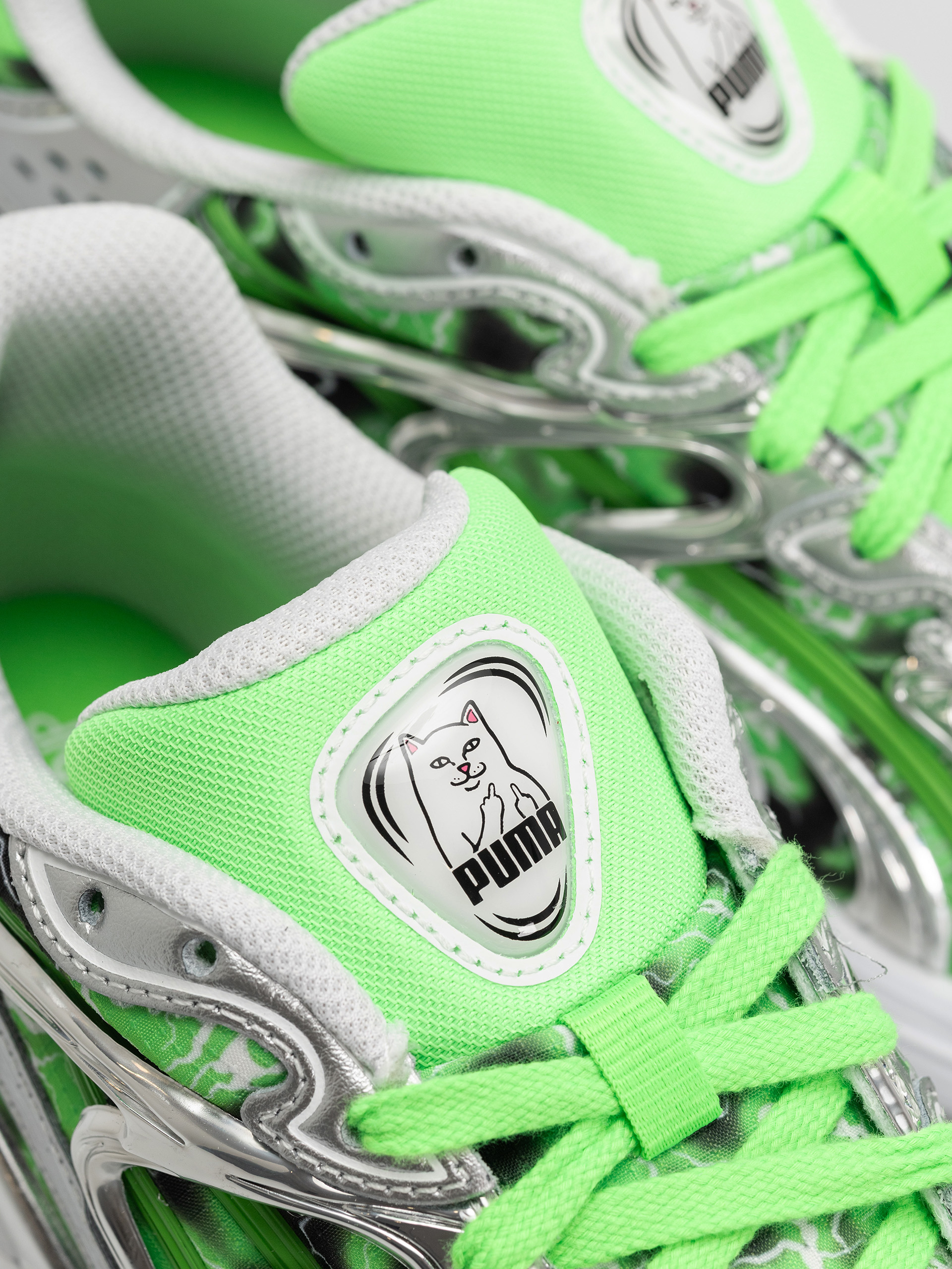 Pantofi Puma X RipNDip Inverse (puma silver/fluro green pes)