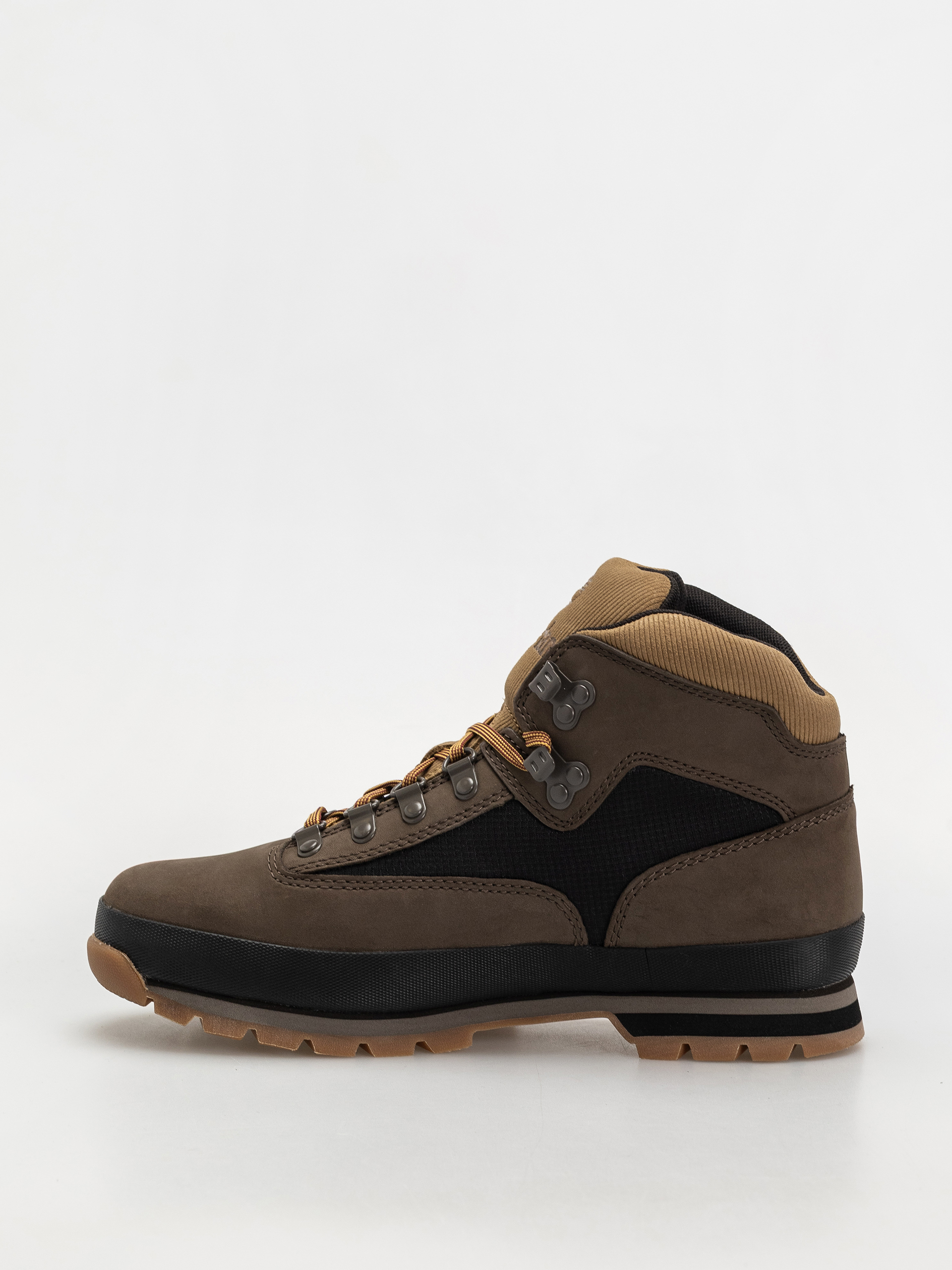 Pantofi Timberland zimowe Euro Hiker (dark brown nubuck w black)