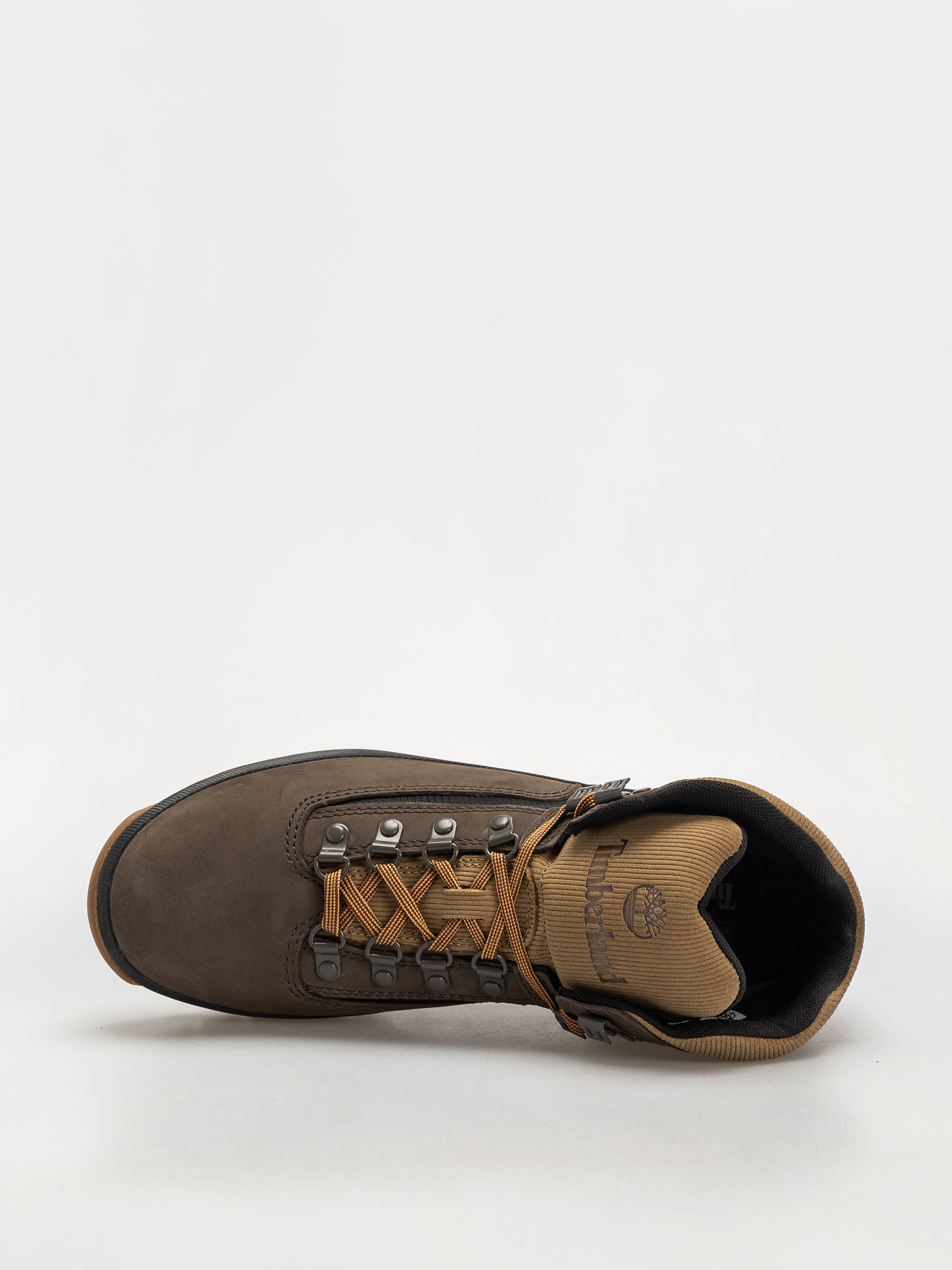 Pantofi Timberland zimowe Euro Hiker (dark brown nubuck w black)