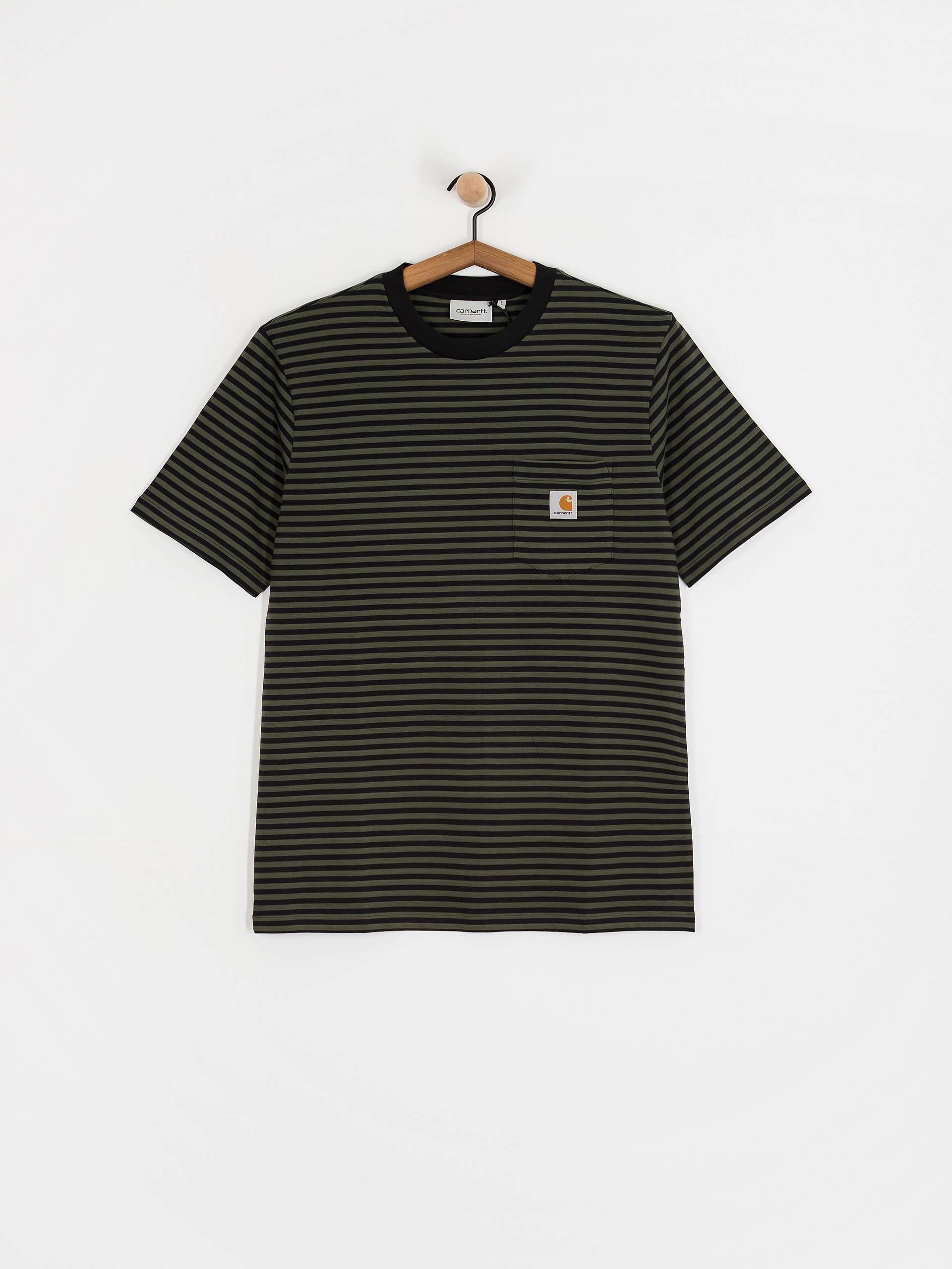 Tricou Carhartt WIP Verner Pocket (verner stripe/black/opuntia)