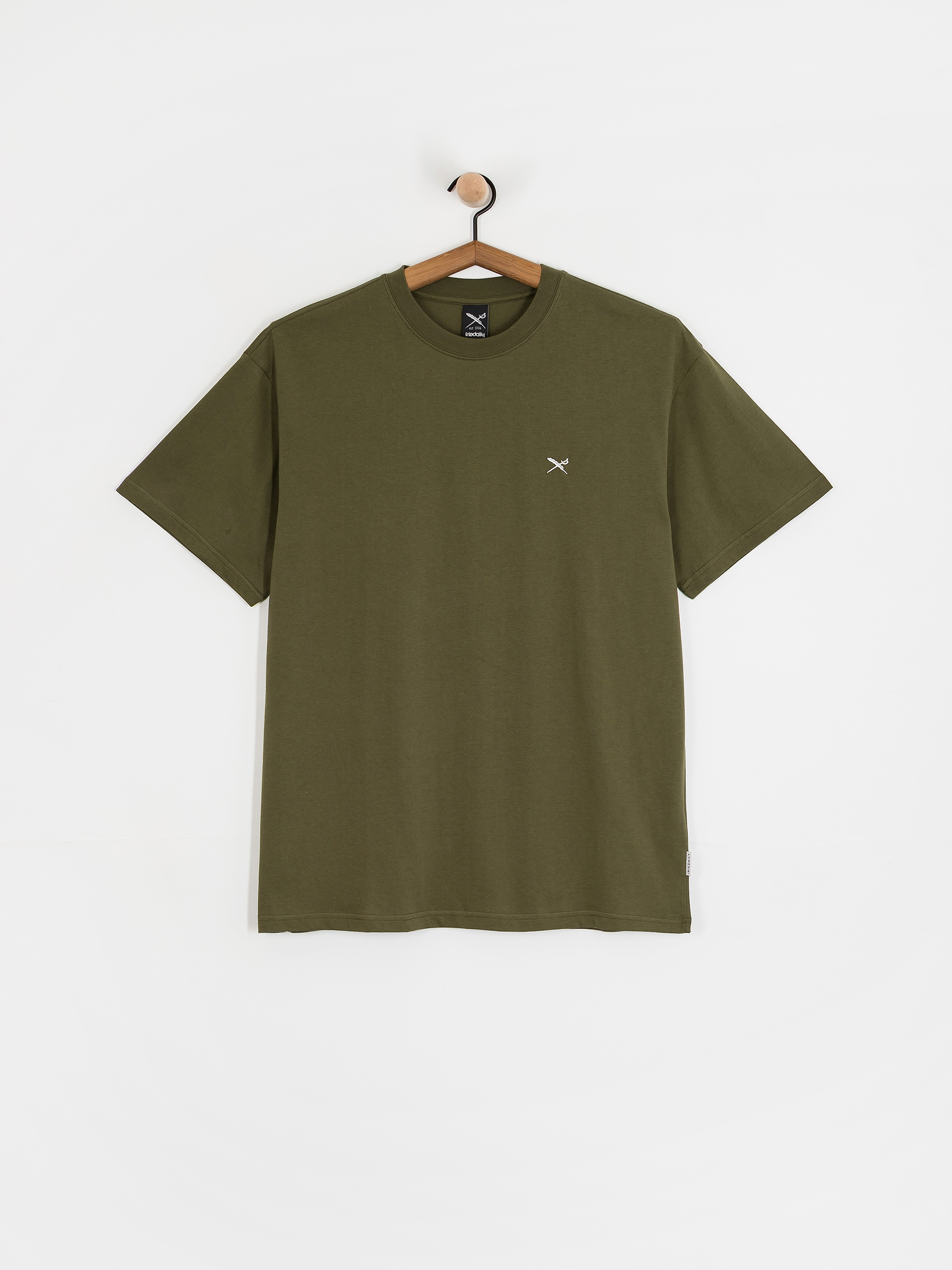 Tricou Iriedaily Mini Flag Relaxed (warm olive)