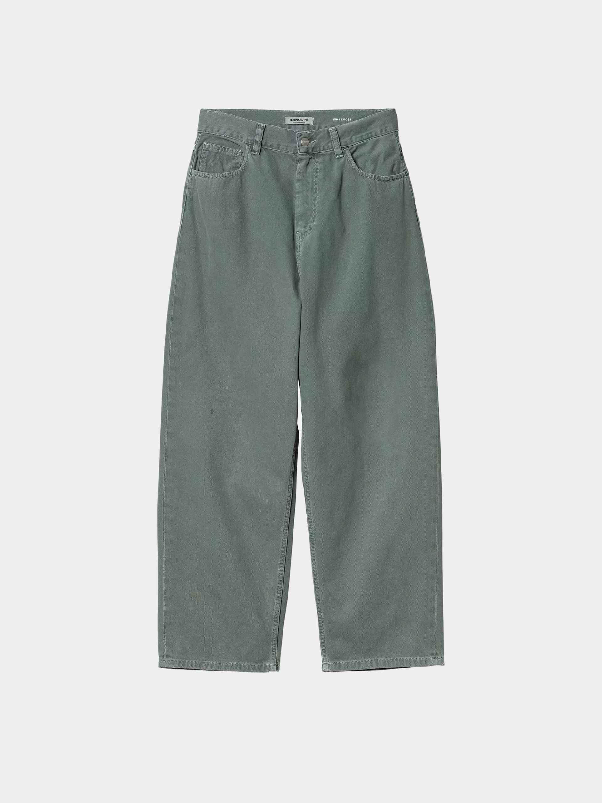 Pantaloni Carhartt WIP Brandon Wmn (silver pine/stone dyed)