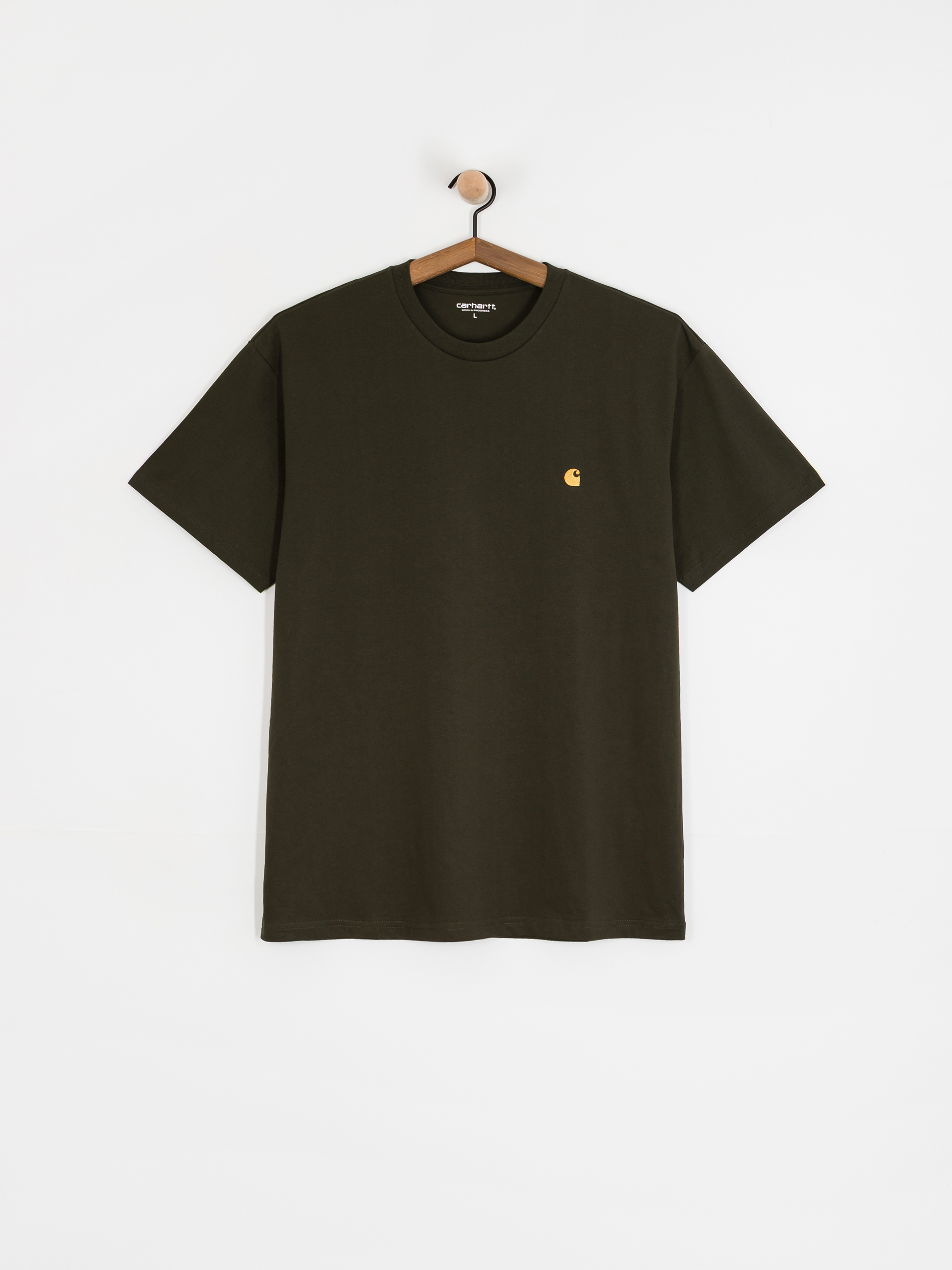 Tricou Carhartt WIP Chase (olive/gold)