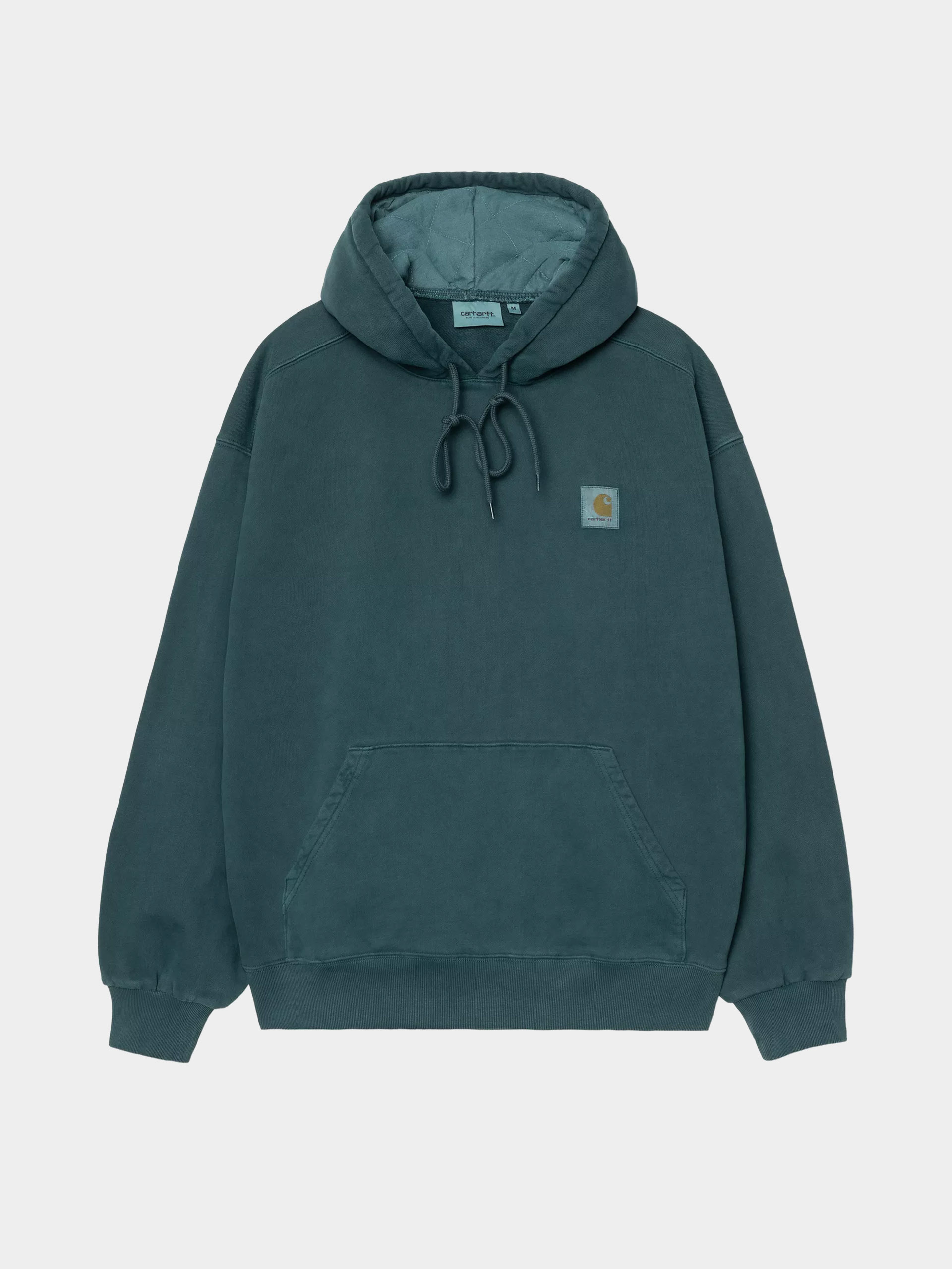 Hanorac cu glugă Carhartt WIP Vista HD (deep lagoon/garment dyed)