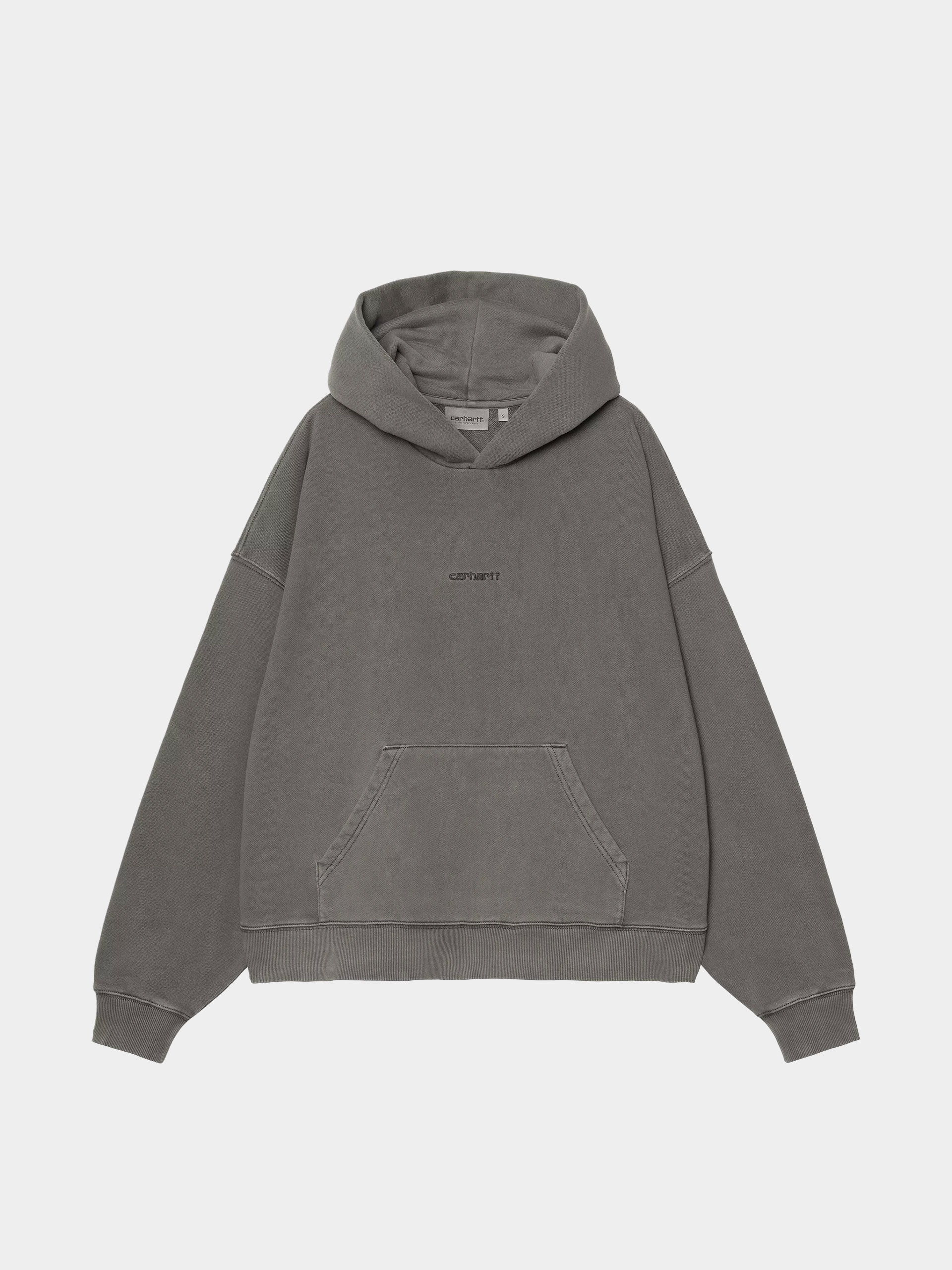 Hanorac cu glugă Carhartt WIP Benton HD Wmn (graphite/garment dyed)