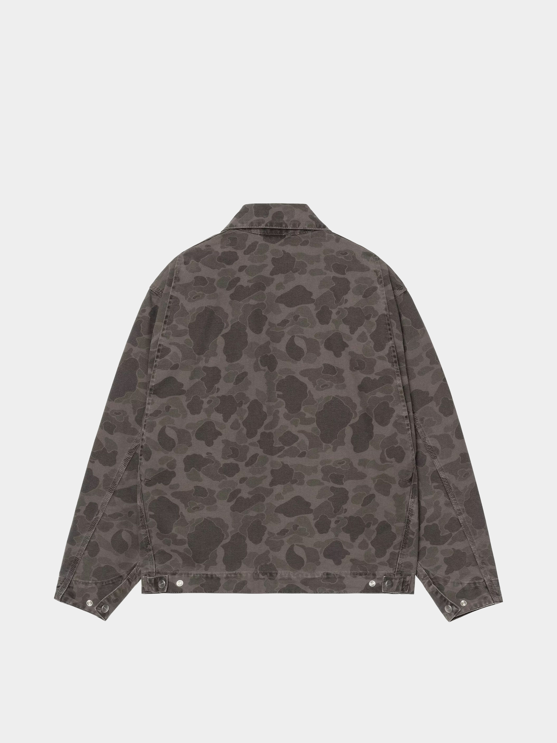 Geacă Carhartt WIP Duck Detroit (camo duck/green/porphyry/garment dyed)