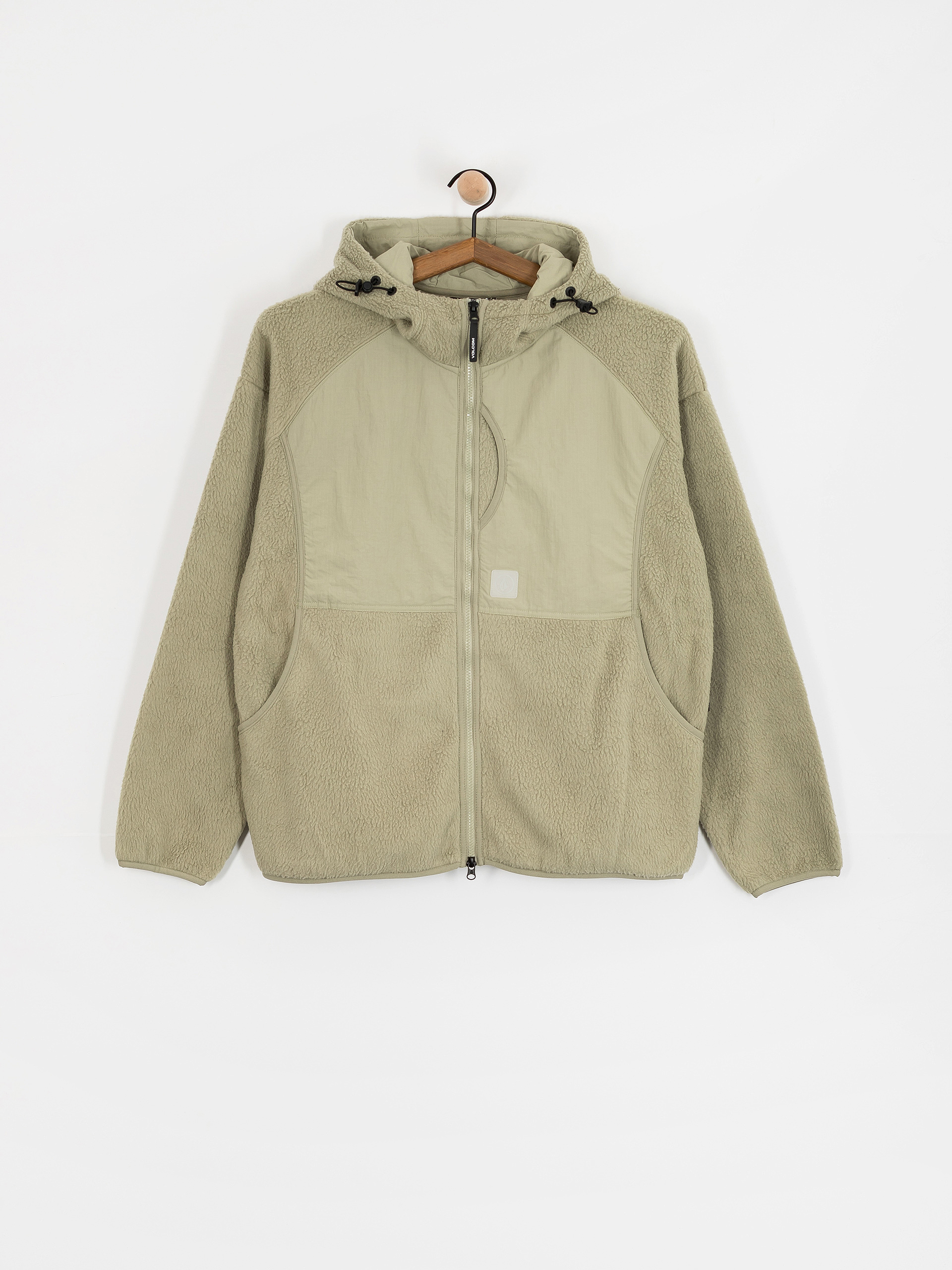 Hanorac cu glugă Volcom Nomaa Sherpa ZHD (green tea)