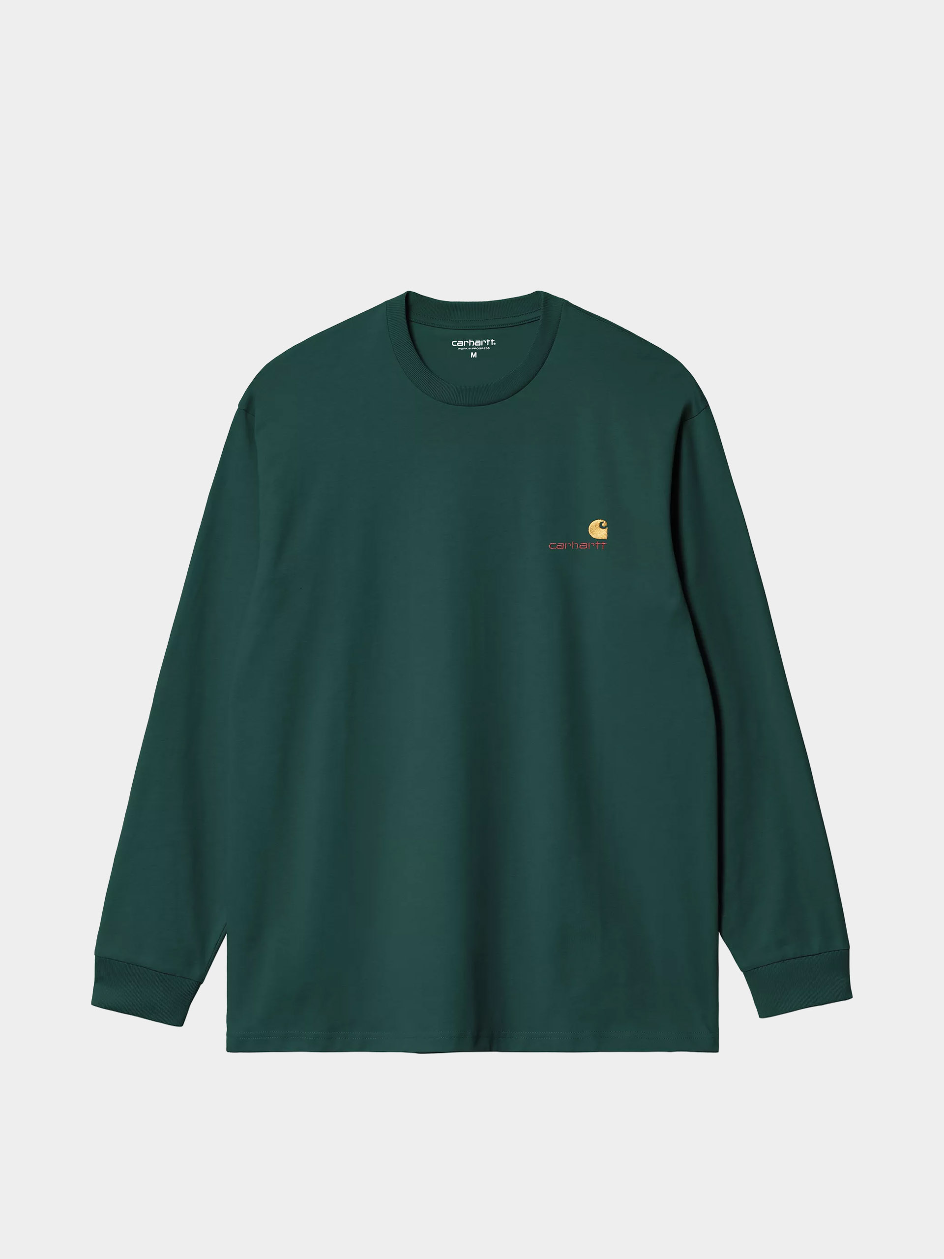 Longsleeve Carhartt WIP American Script (dark fir)
