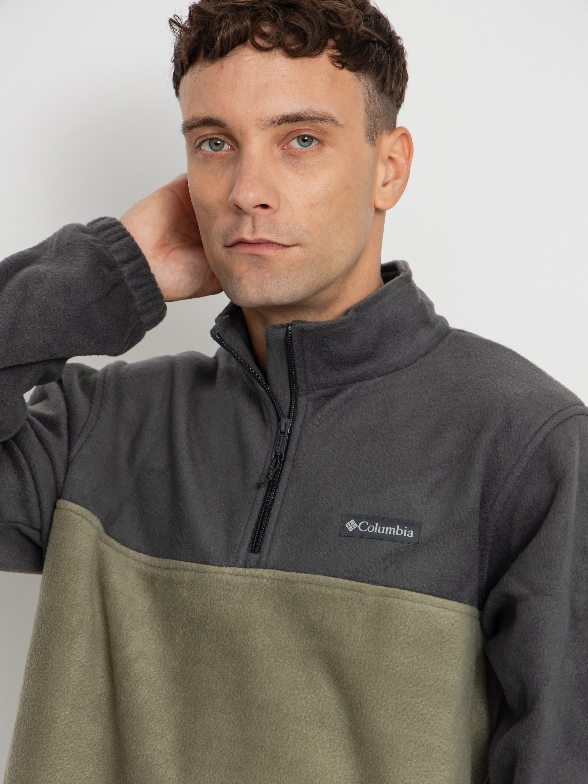 Pentru bărbați Hanorac din fleece Columbia Steens Mountain Half Zip (shark/stone green)
