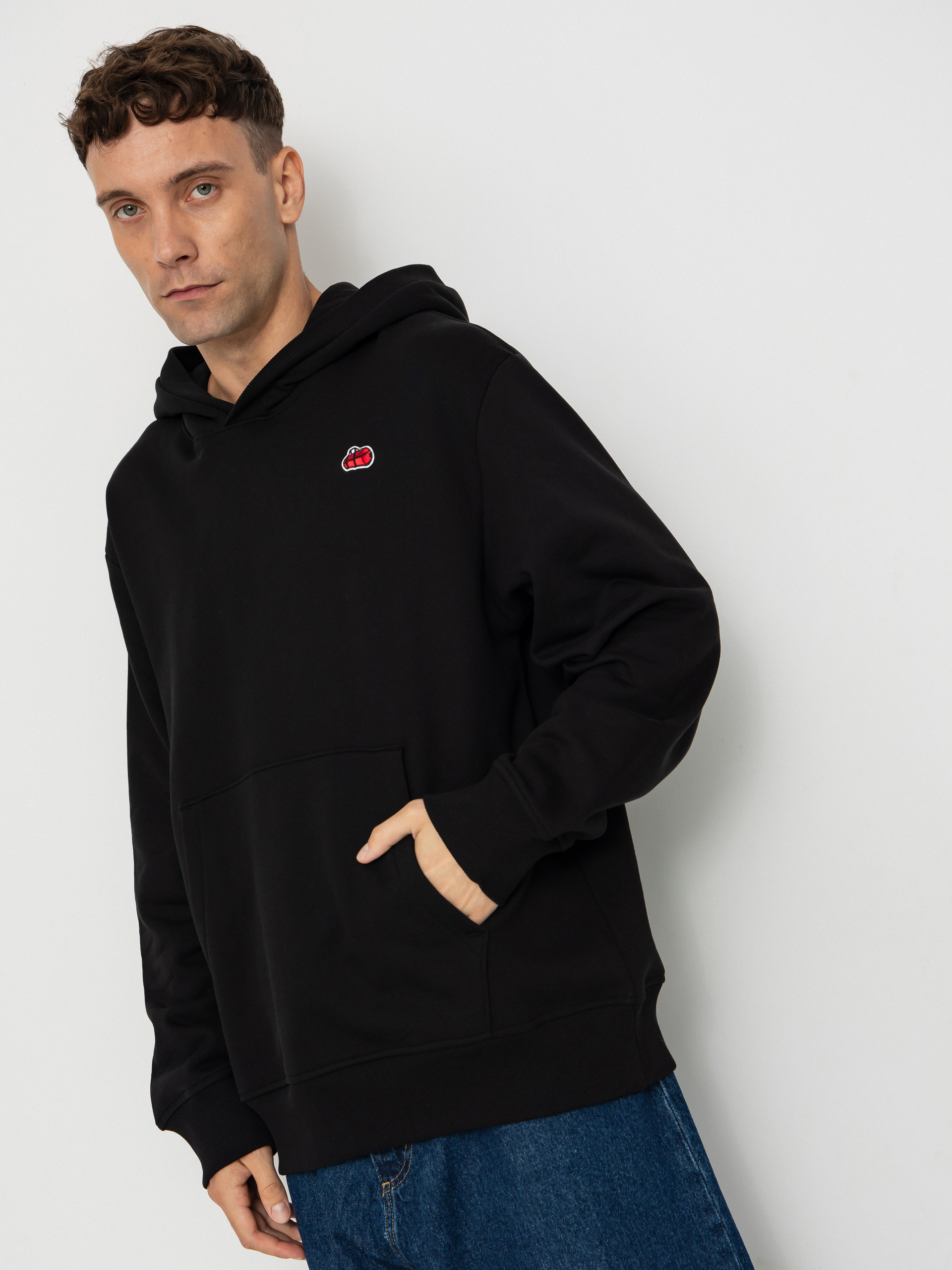 Hanorac cu glugă The North Face Icon Relaxed HD (tnf black)