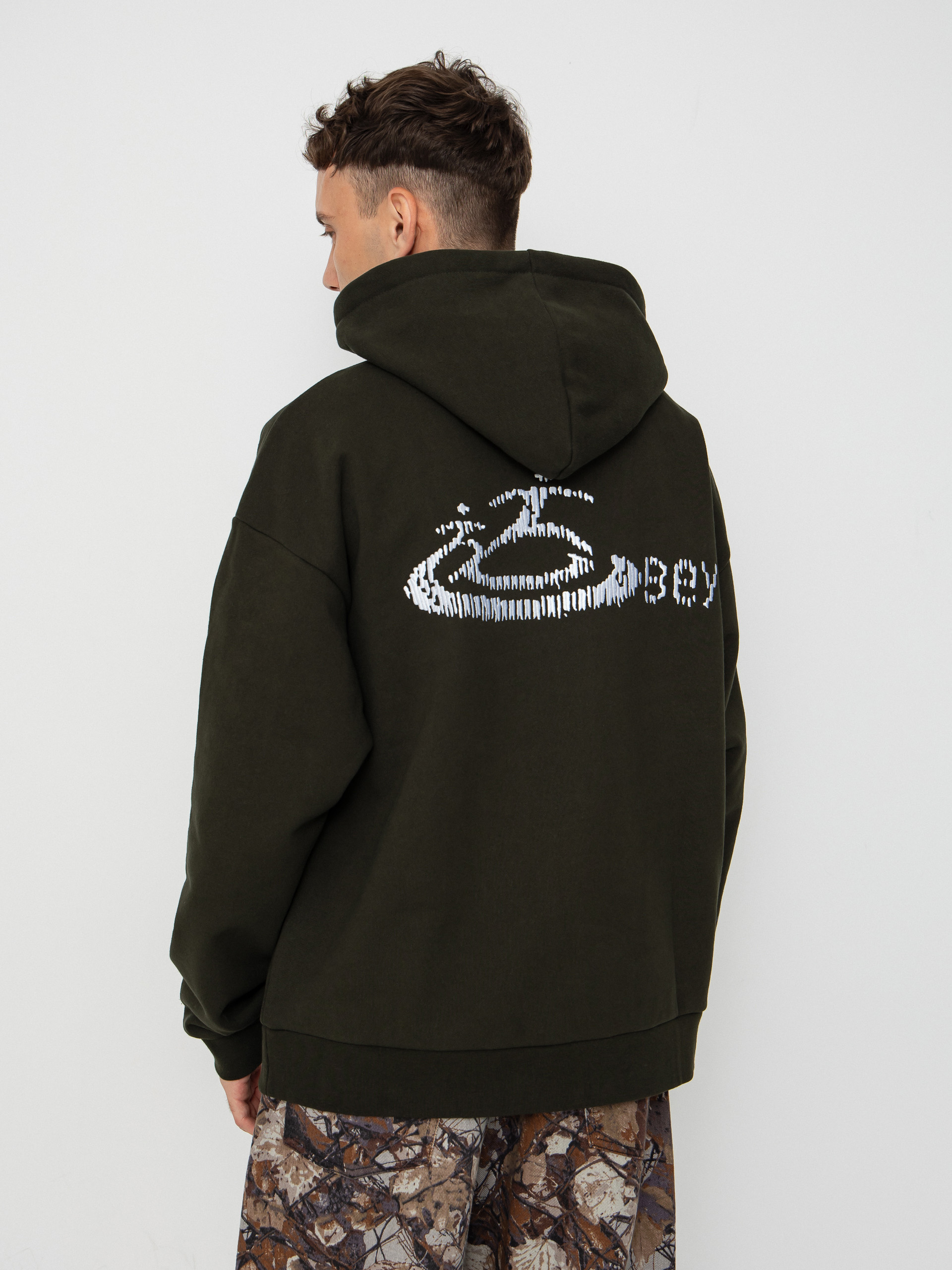 Hanorac cu glugă OBEY Corp Extra Heavy HD