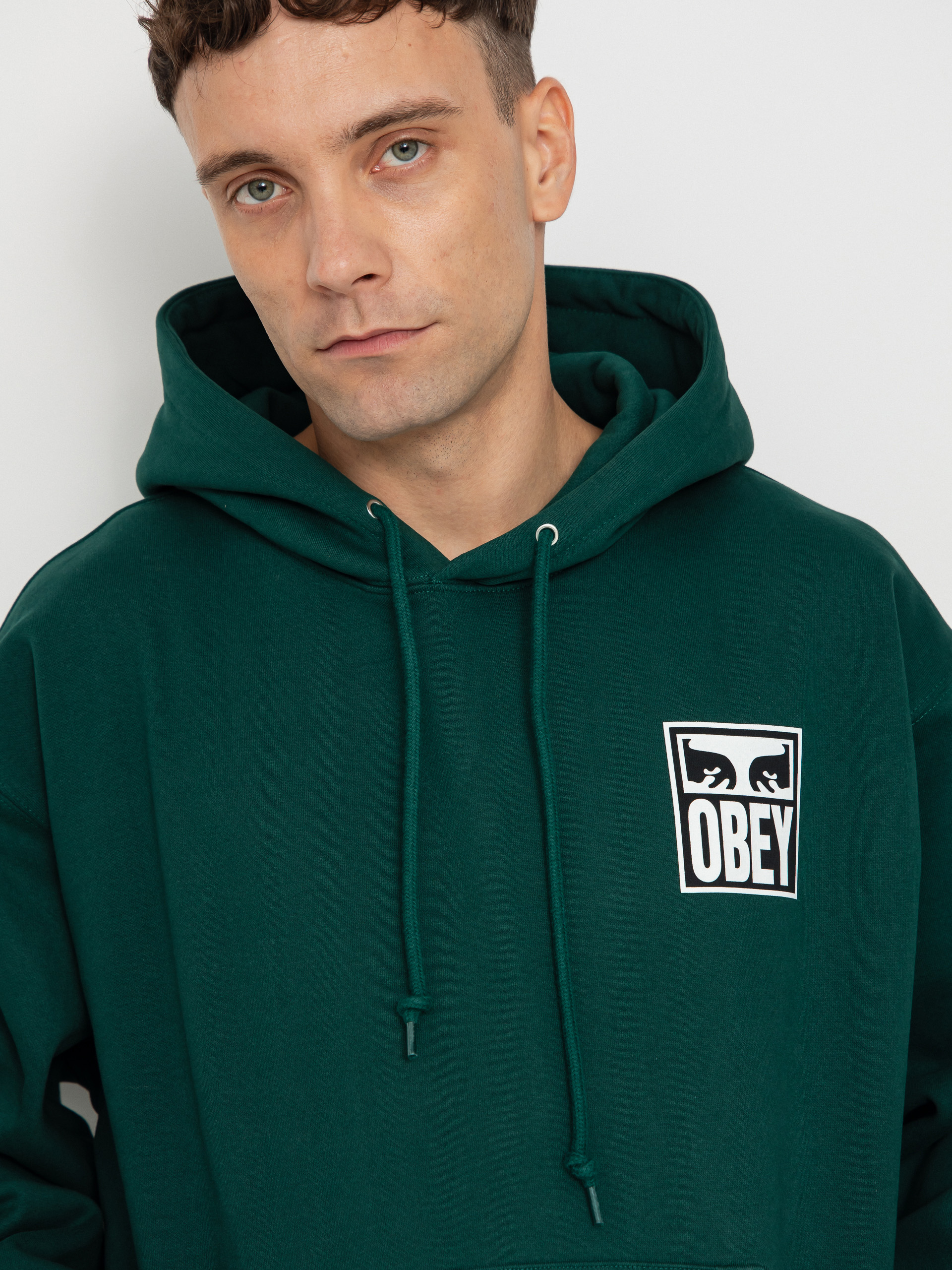 Hanorac cu glugă OBEY Obey Eyes Icon HD (botanical garden)