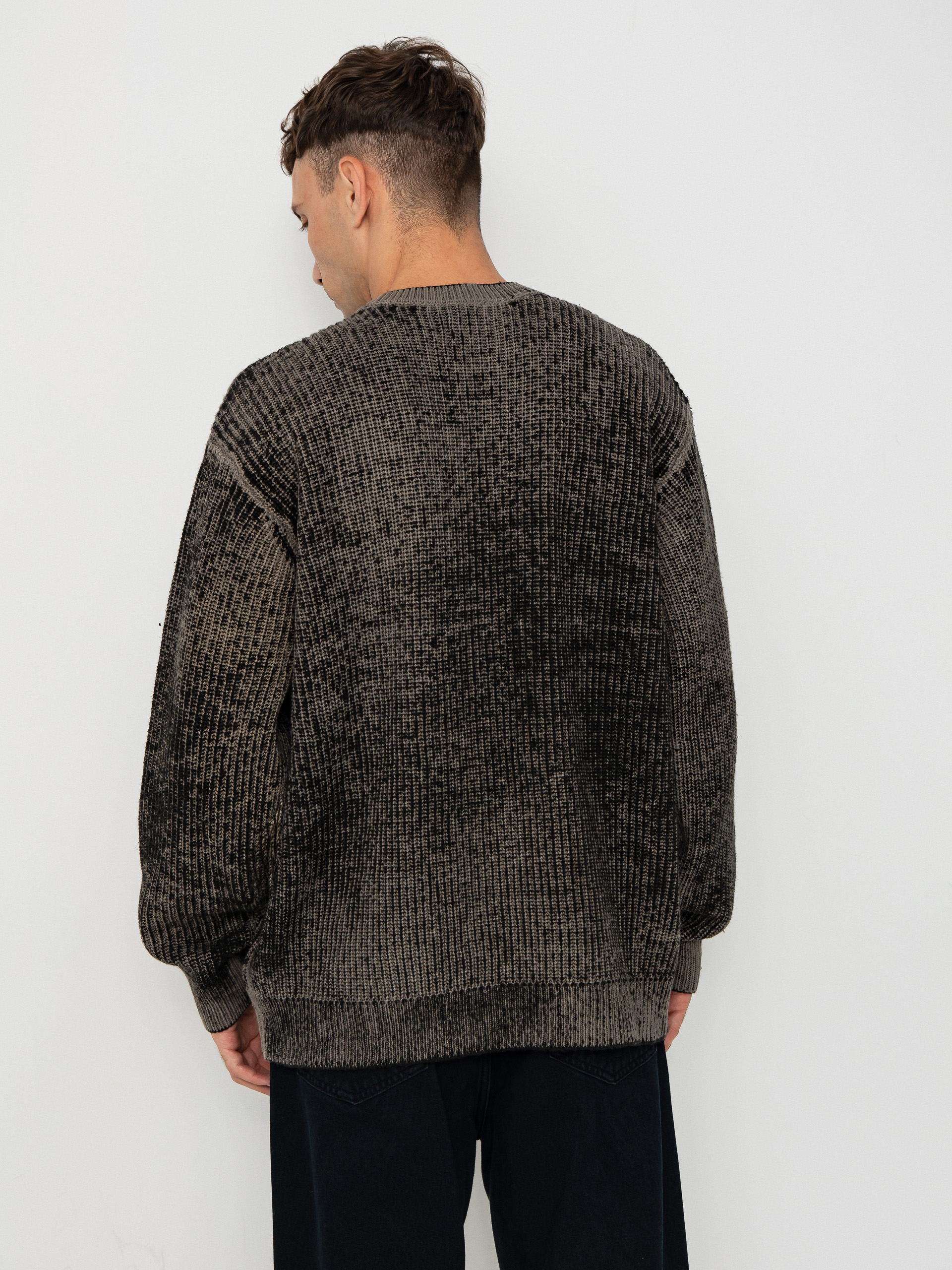 Pulover OBEY Obey Spray Effect Sweater (black multi)