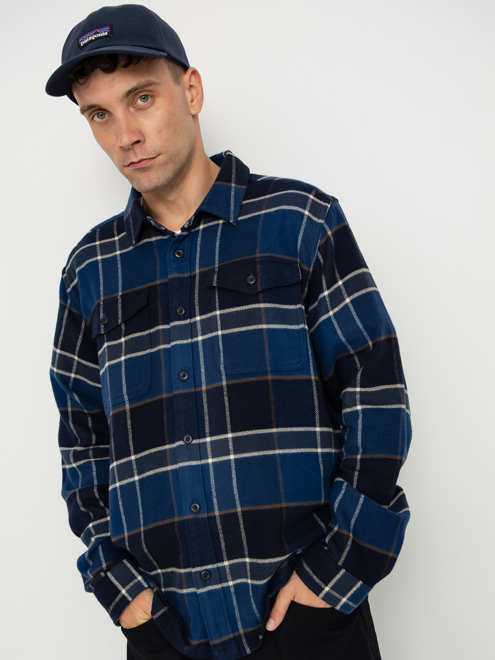 Cu0103mau0219u0103 Patagonia Fjord Flannel (cycles sunken blue)