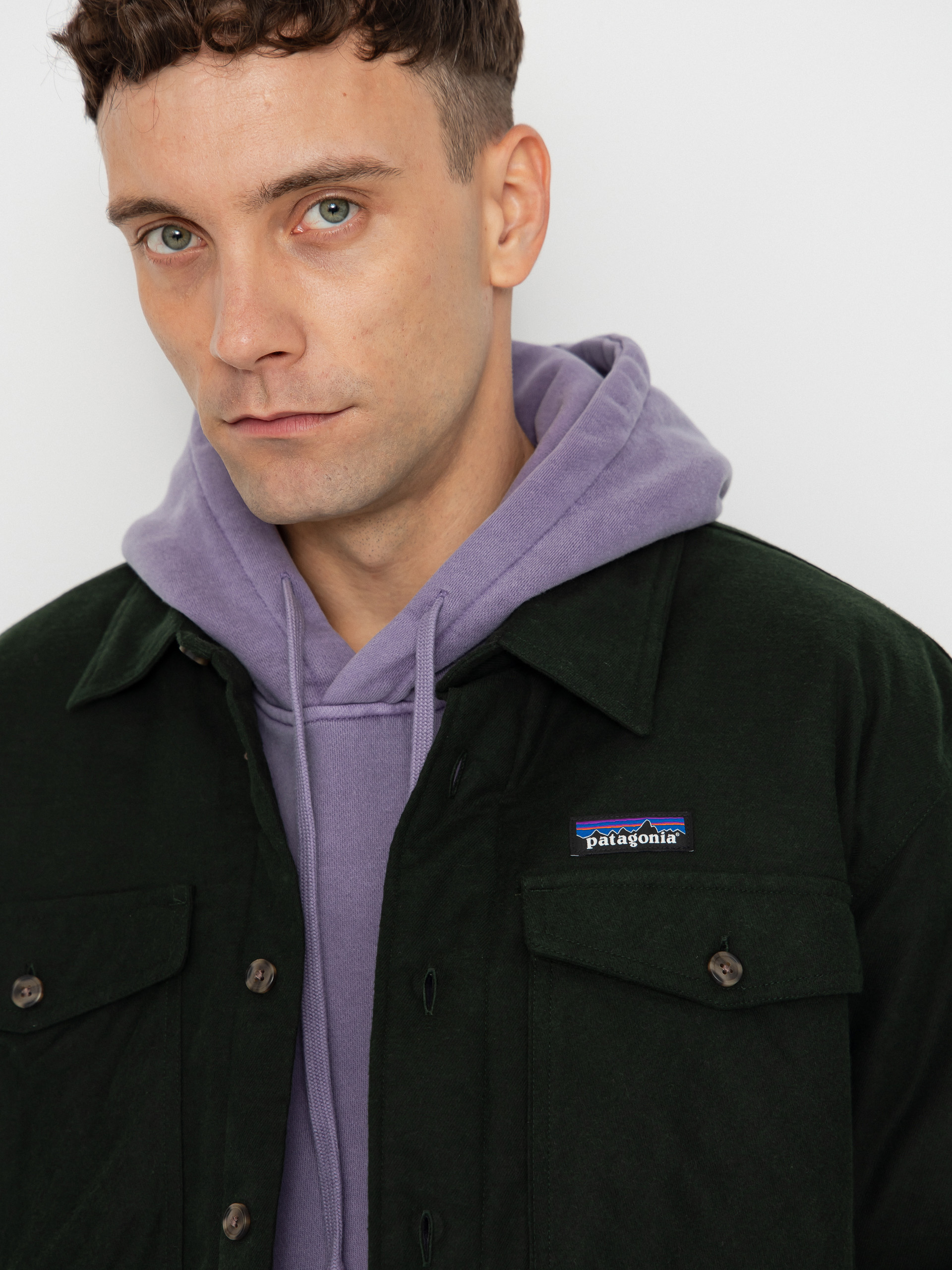 Cămașă Patagonia LW Insulated Fjord Flannel (old growth green)