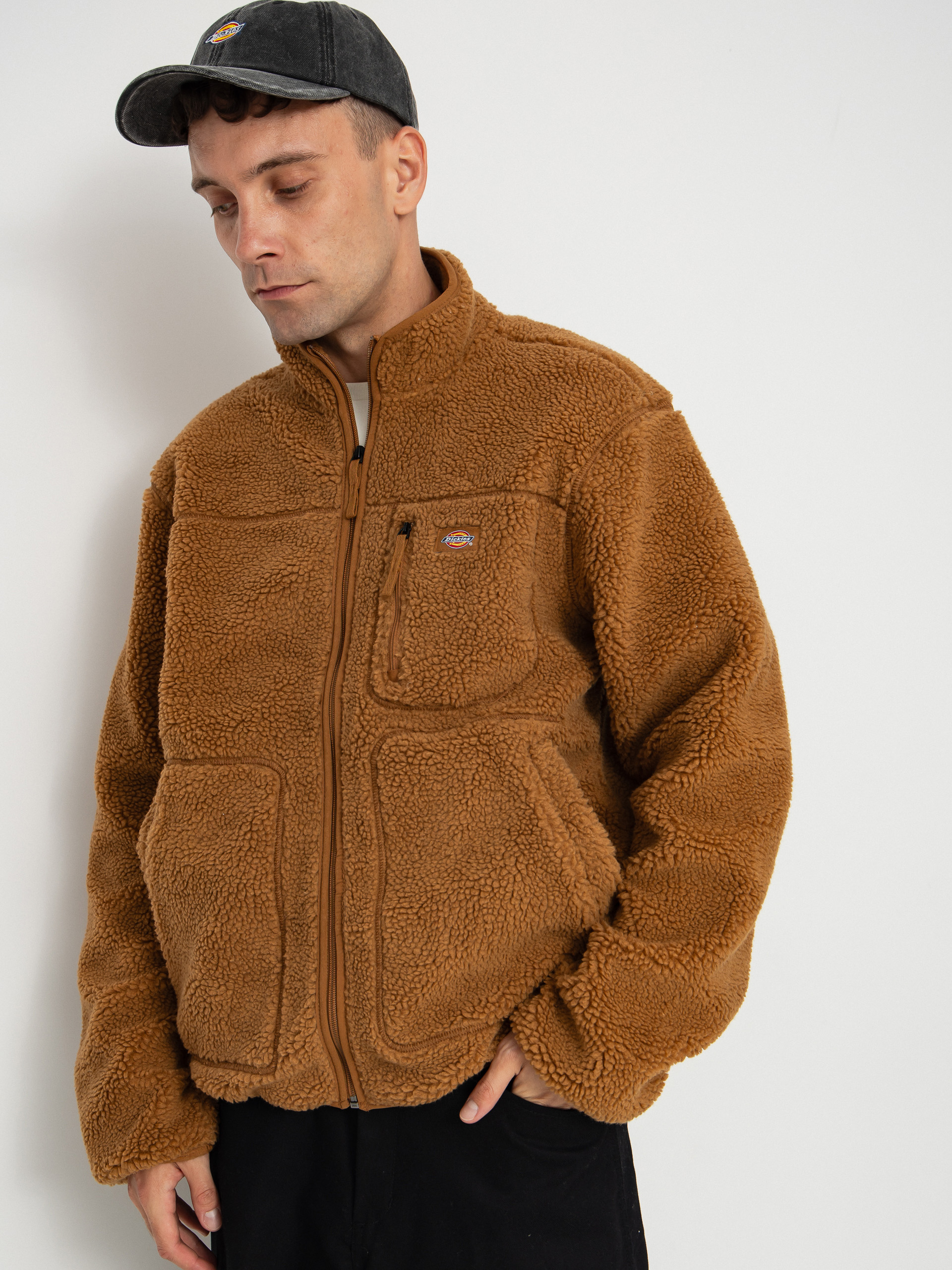 Hanorac din fleece Dickies Mount Hope (brown duck)