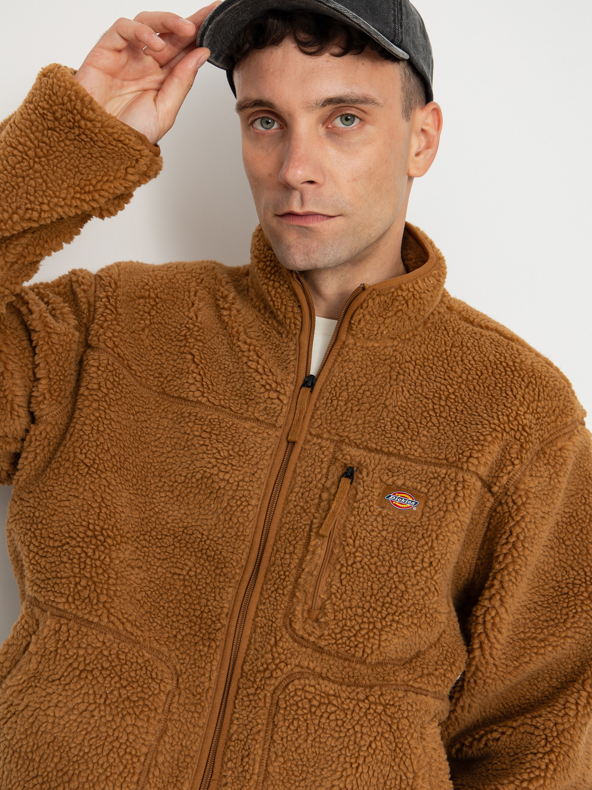 Pentru bărbați Hanorac din fleece Dickies Mount Hope (brown duck)