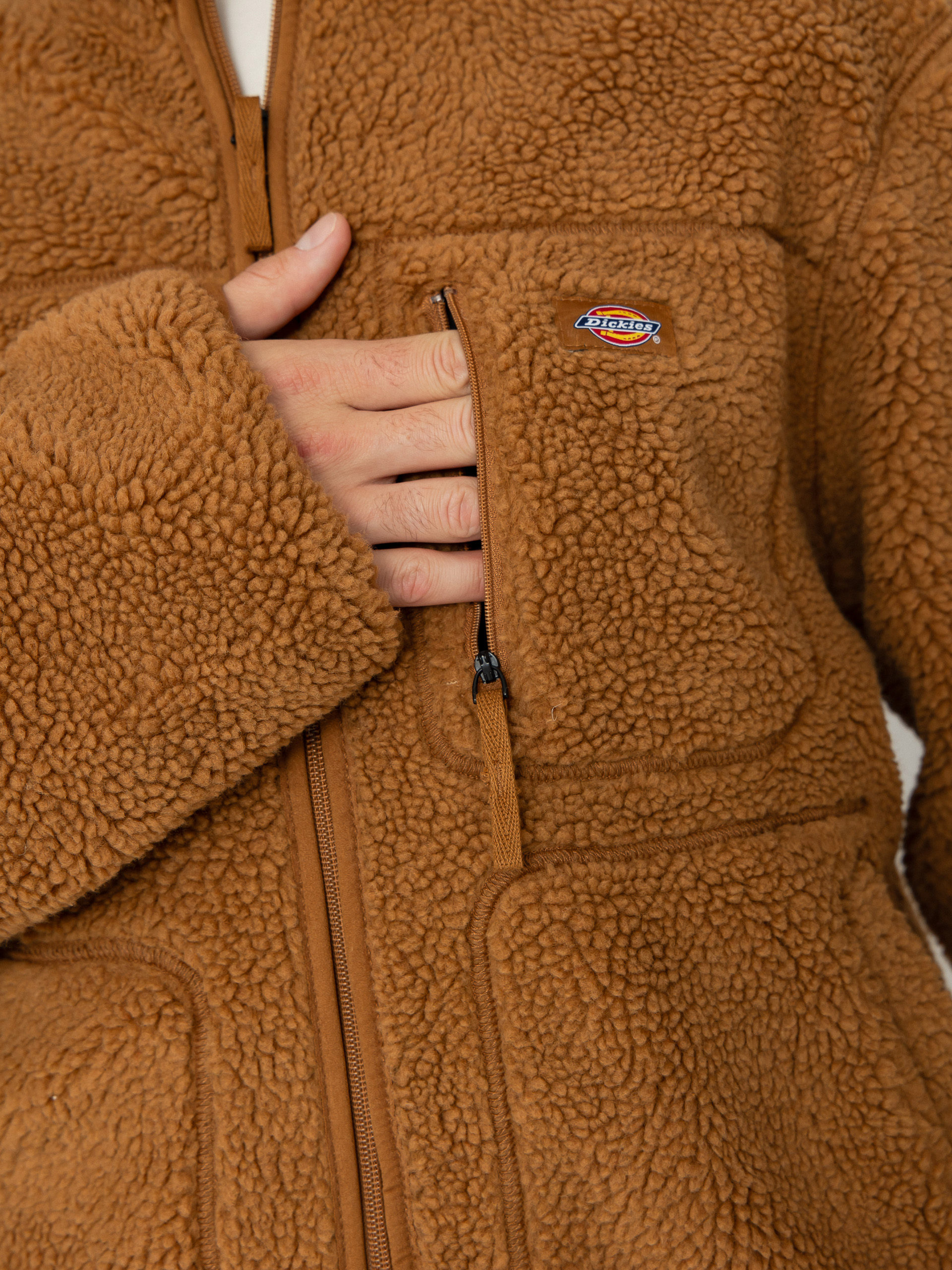 Pentru bărbați Hanorac din fleece Dickies Mount Hope (brown duck)