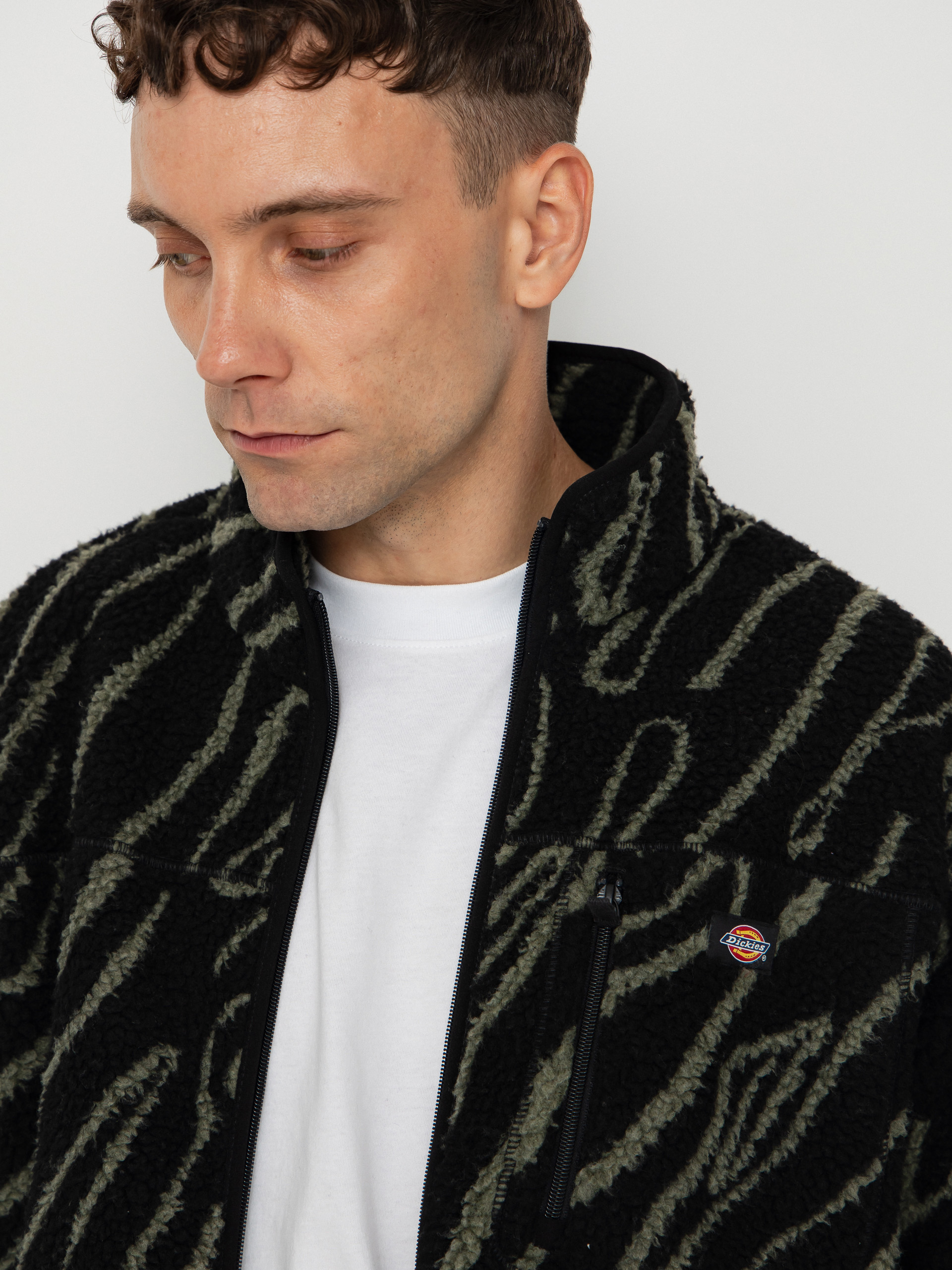 Pentru bărbați Hanorac din fleece Dickies Mount Hope Printed (black)