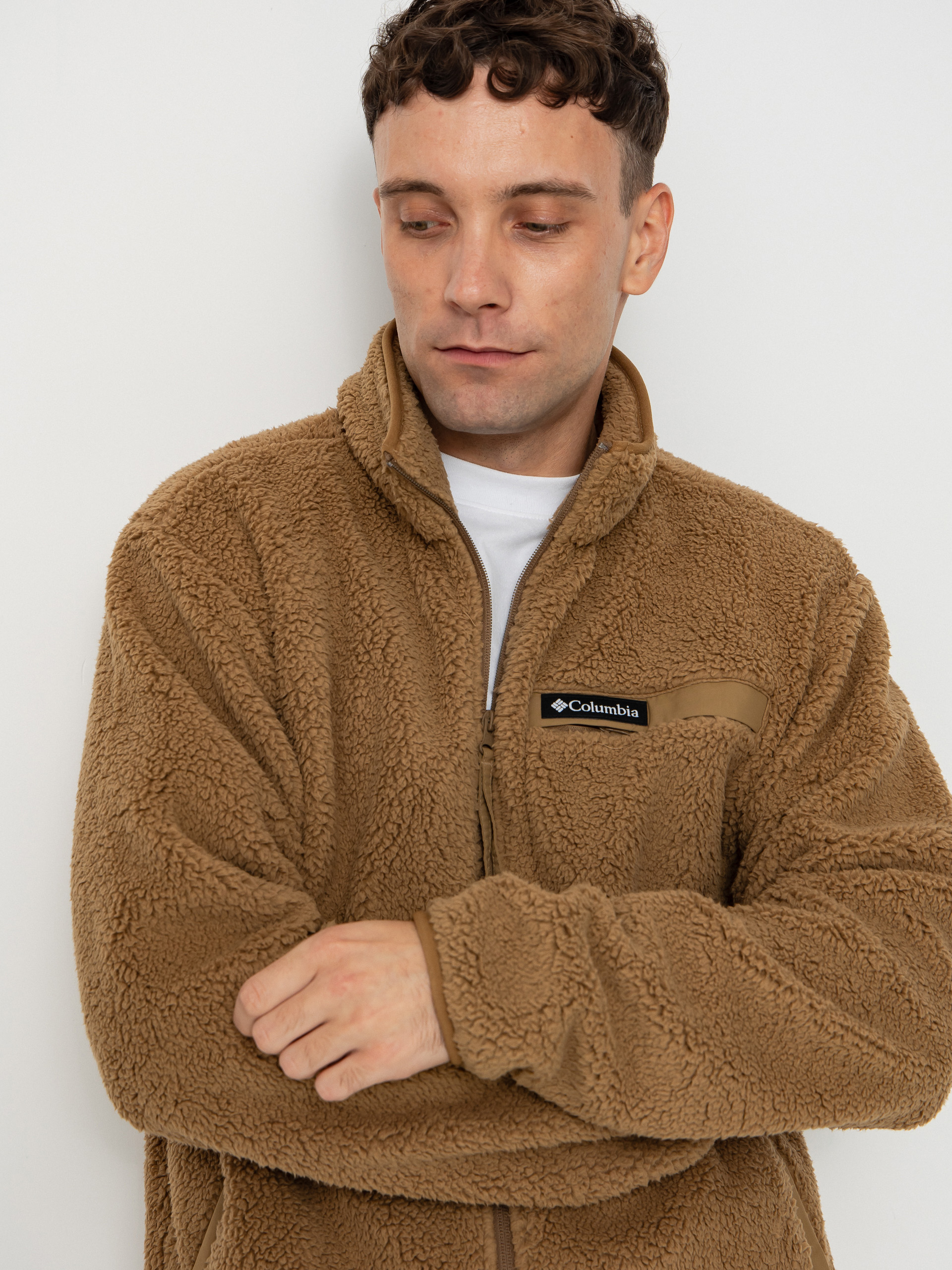 Pentru bărbați Hanorac din fleece Columbia Rugged Ridge High Pile Full Zip (delta)