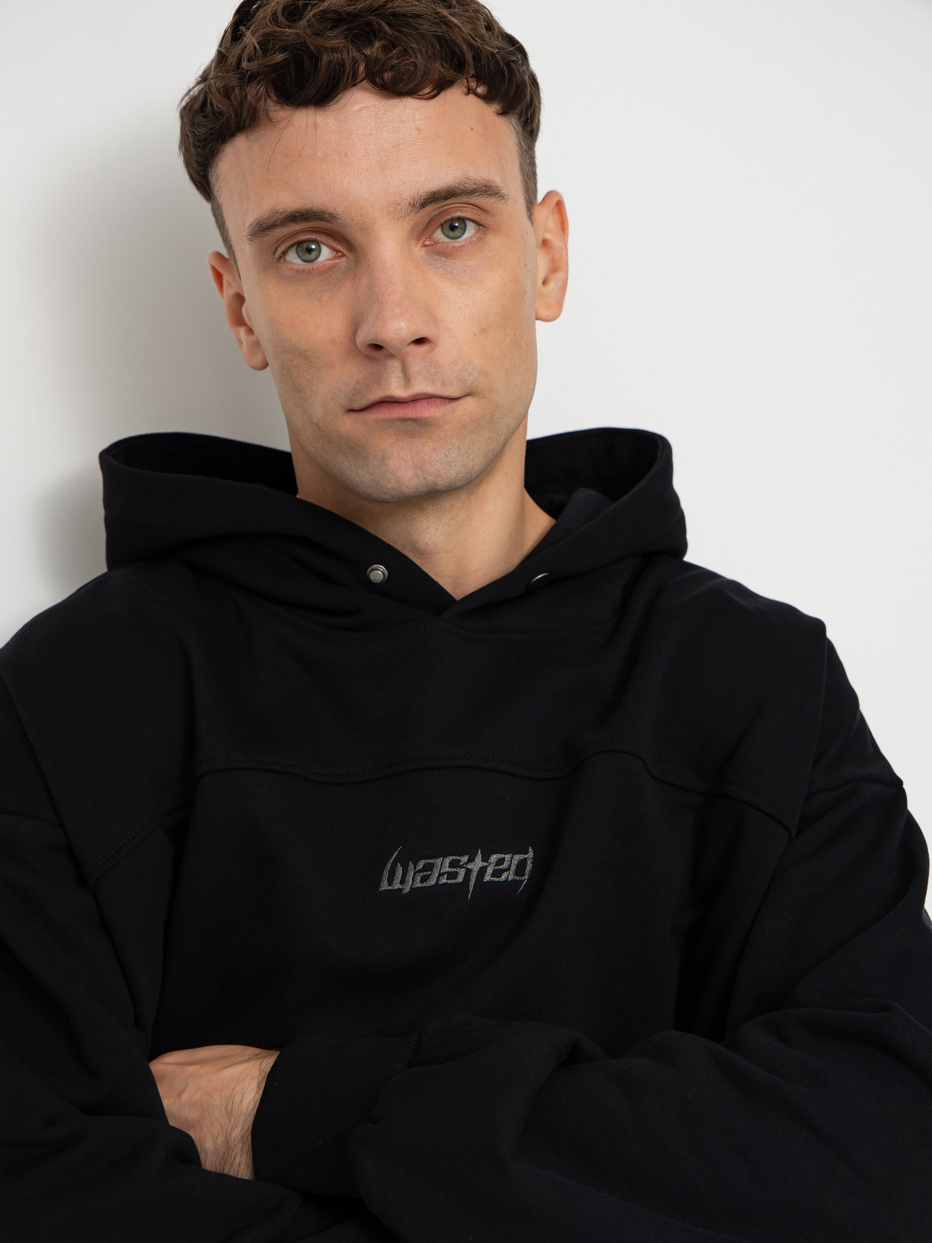 Hanorac cu glugă Wasted Paris Switchblade Boxy HD (black)