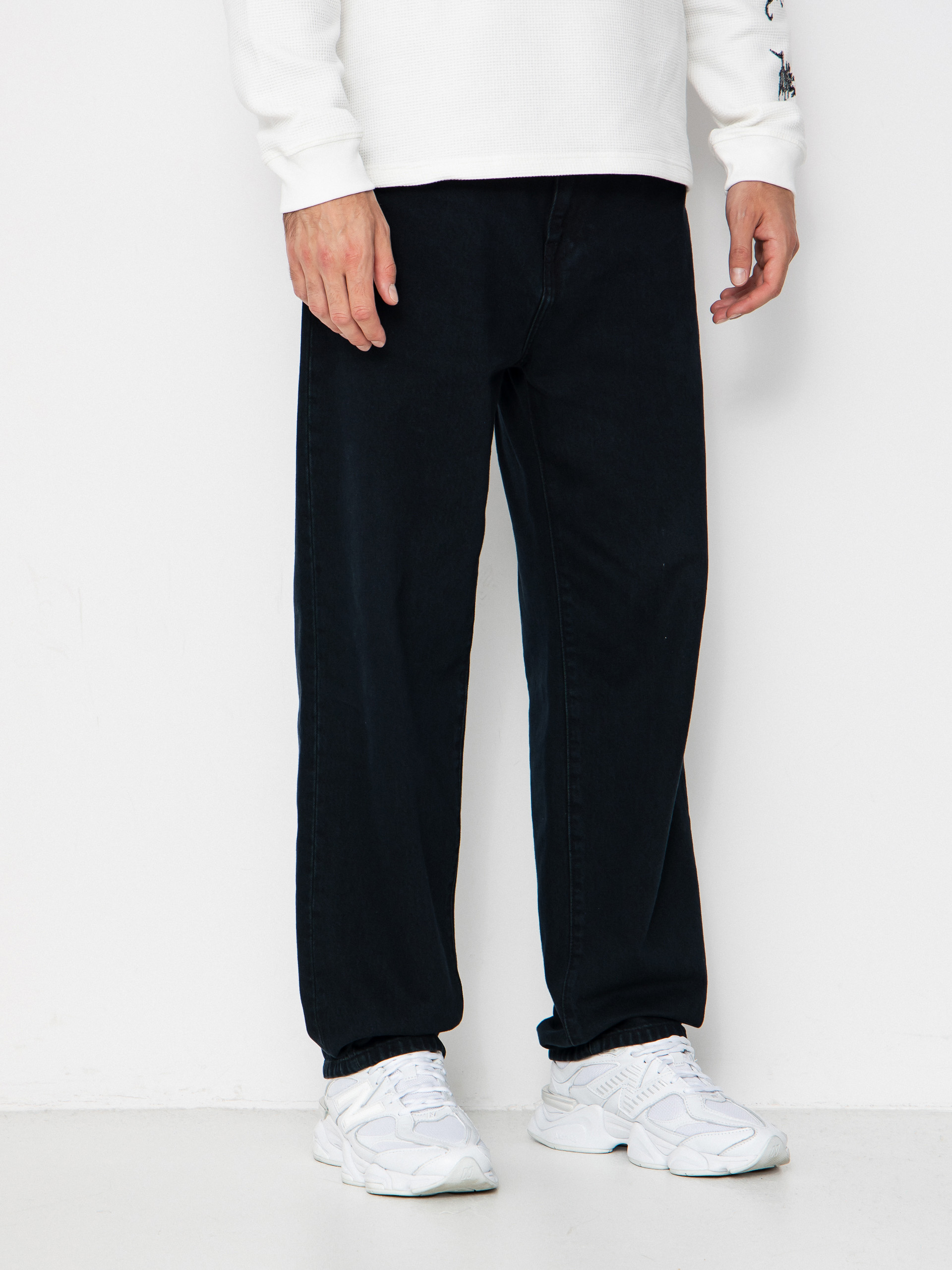 Pantaloni Carhartt WIP Aaron (blue/midnight wash)