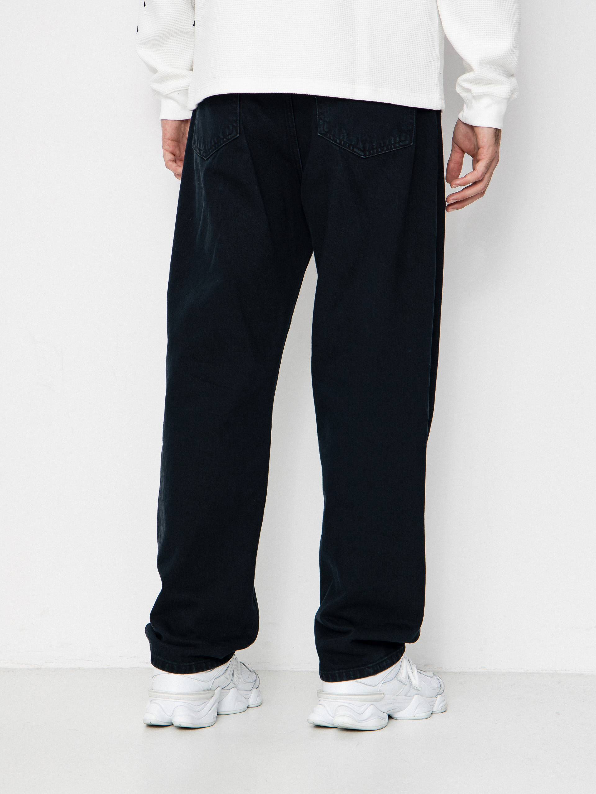 Pantaloni Carhartt WIP Aaron (blue/midnight wash)