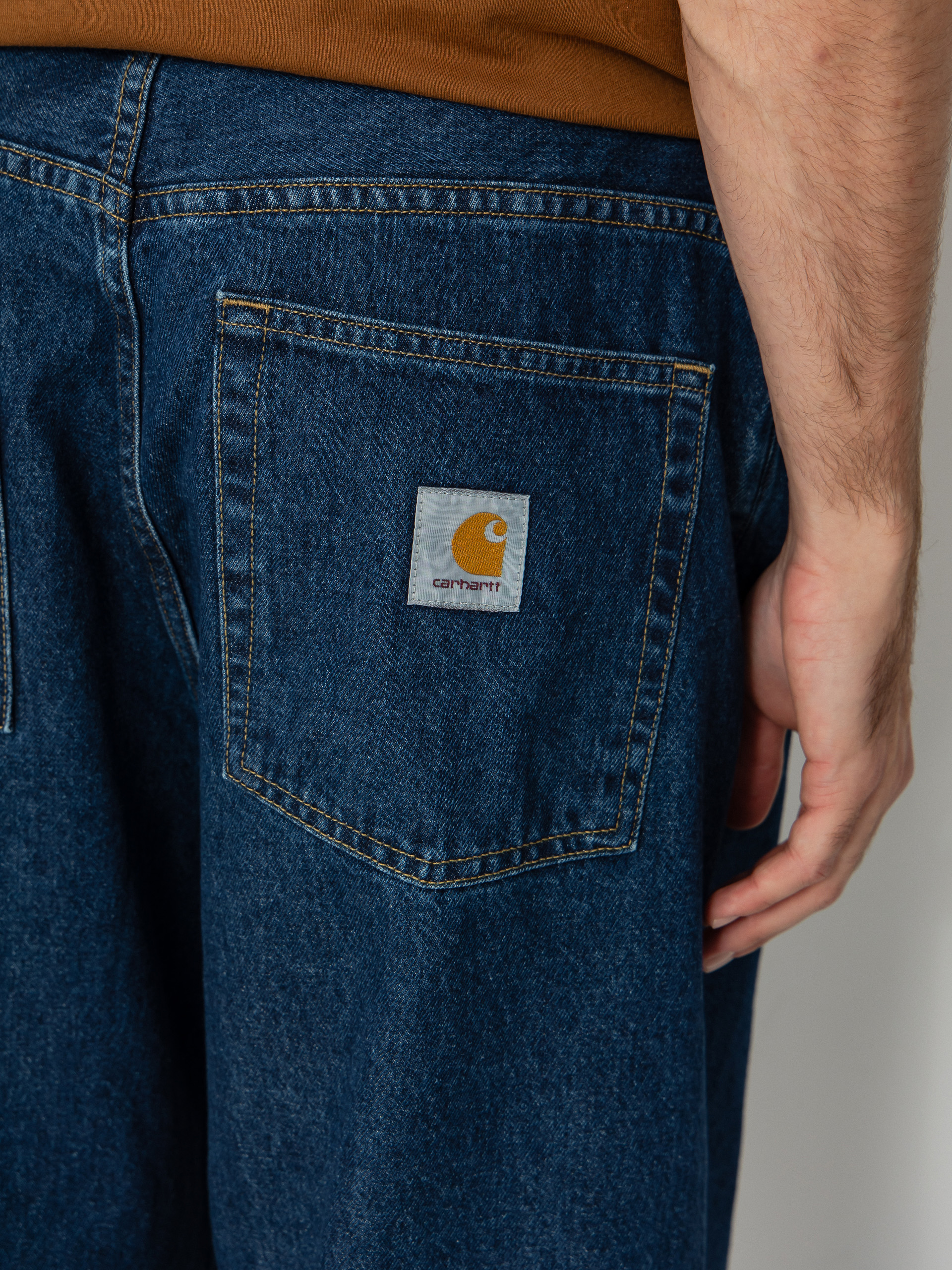 Pantaloni Carhartt WIP Brandon (blue/stone washed)