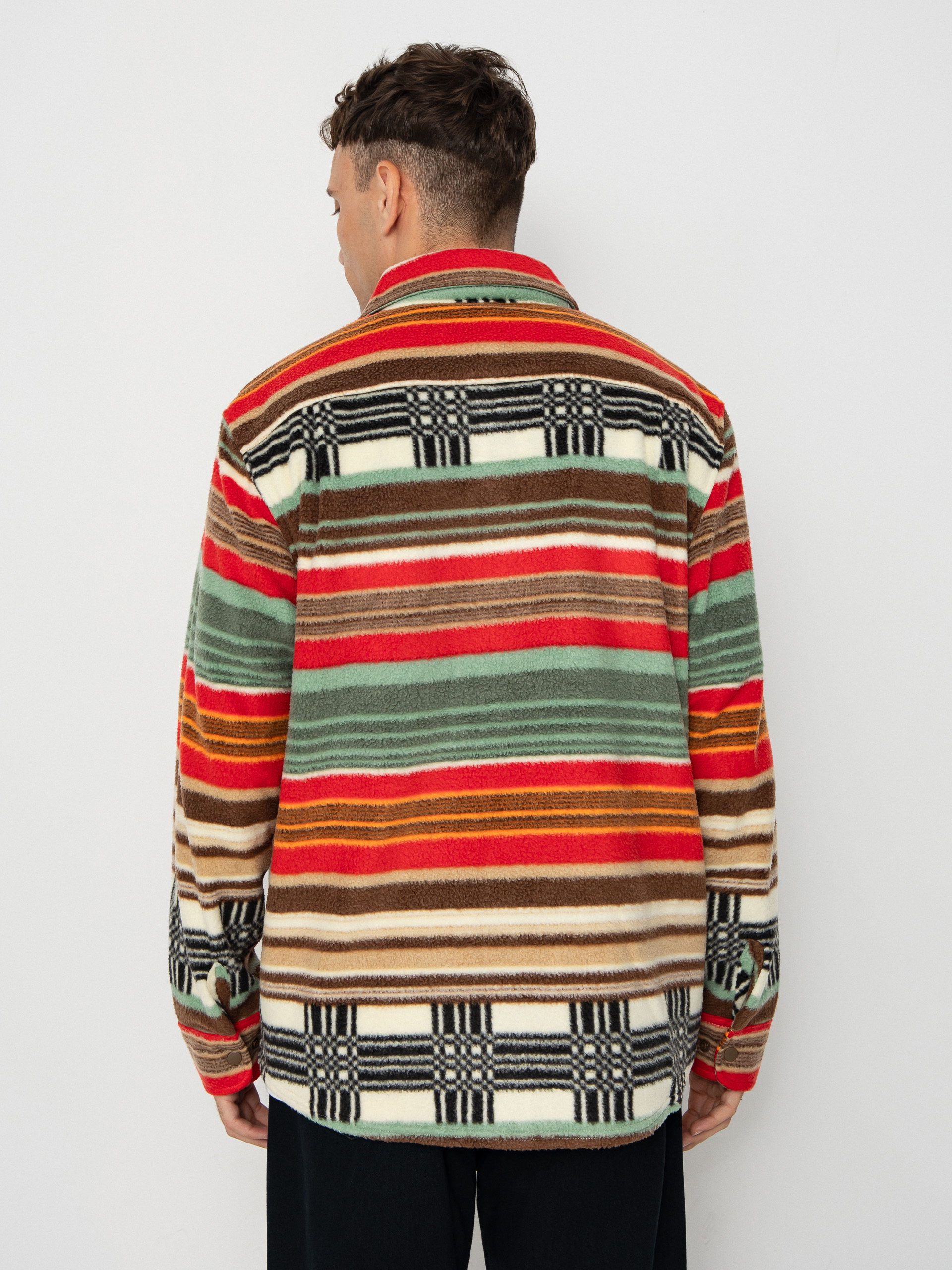 Cămașă Brixton Bowery Arctic Stretch Flee (multi blanket stripe)