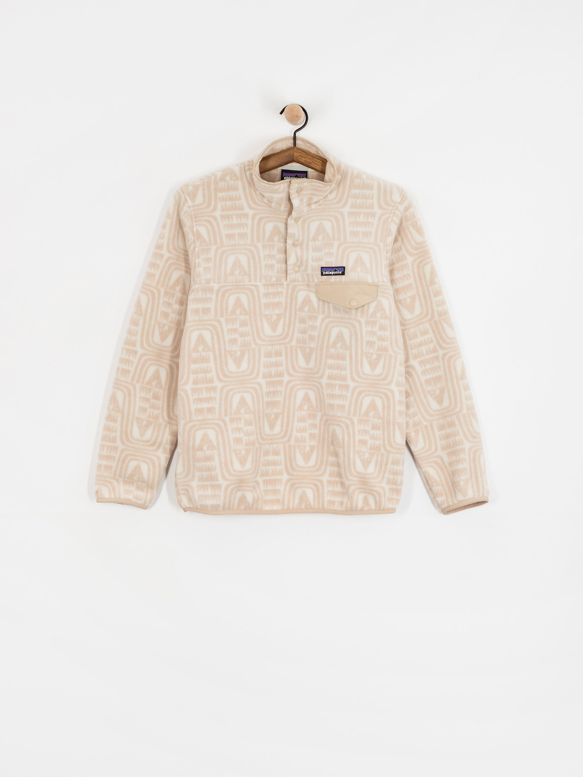 Pentru femei Hanorac din fleece Patagonia LW Synch Snap T (flow dyno white)