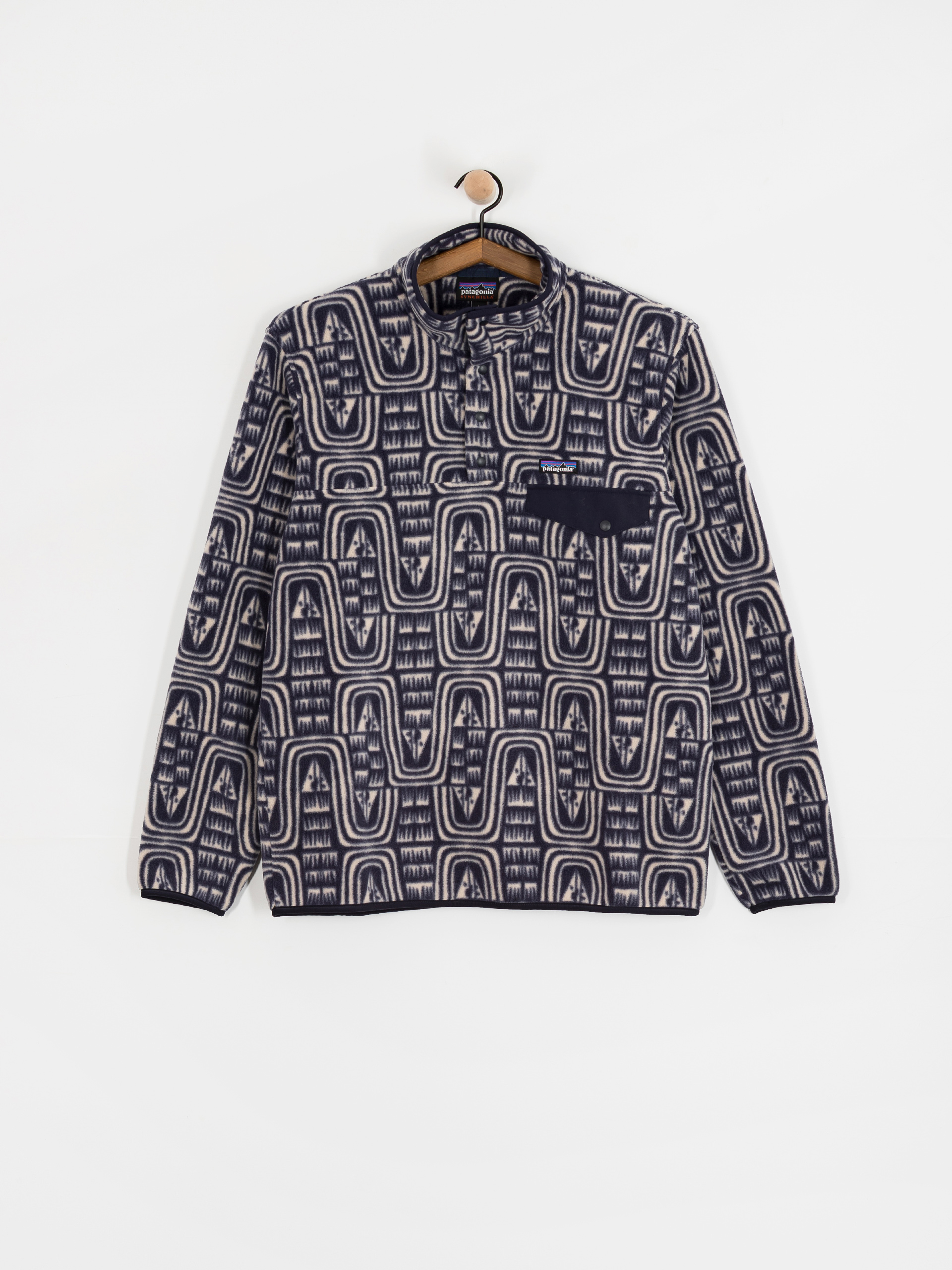 Pentru bărbați Hanorac din fleece Patagonia LW Synch Snap T (flow sunken blue)