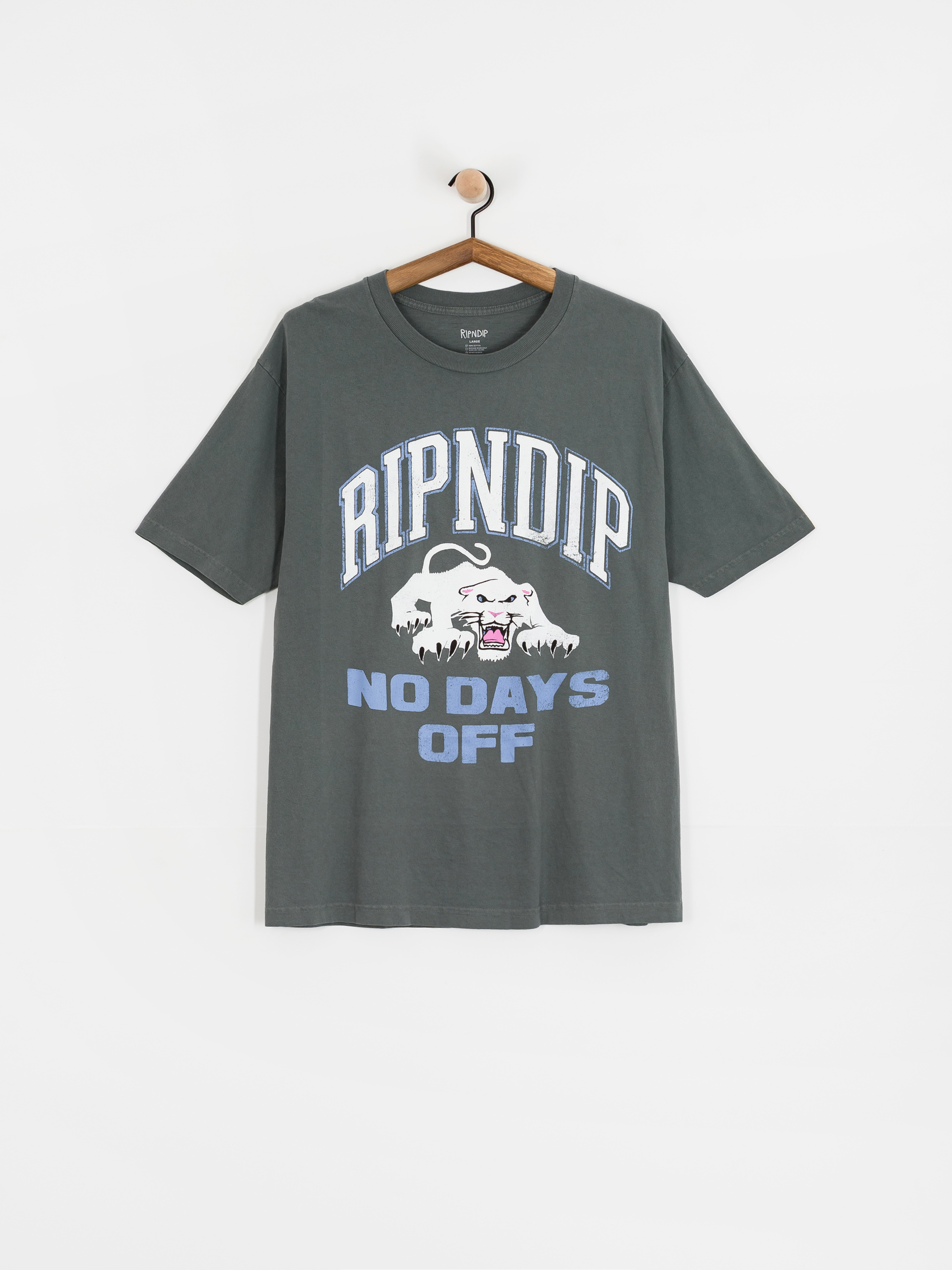 Tricou RipNDip White Panther (charcoal)