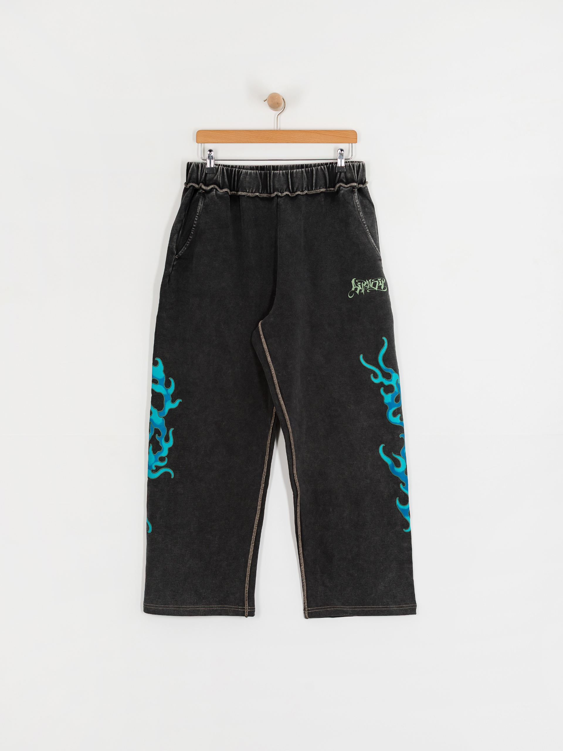 Pantaloni RipNDip Squabble Up Sweat (black vintage wash)