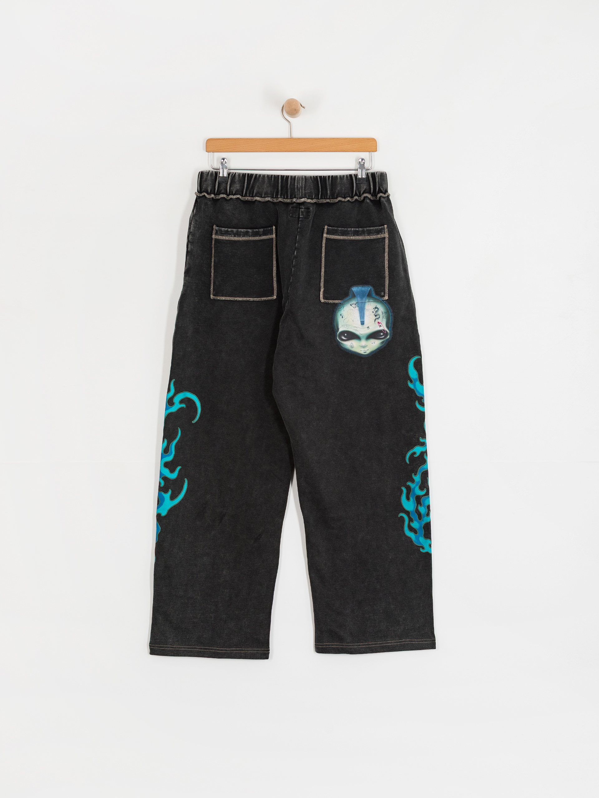 Pantaloni RipNDip Squabble Up Sweat (black vintage wash)