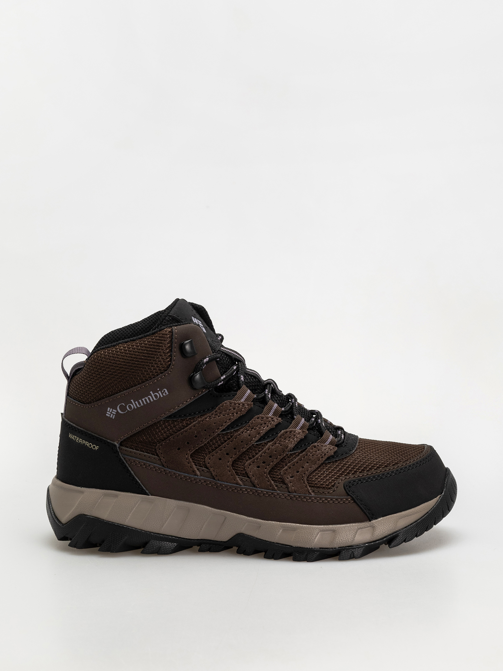 Pantofi Columbia Strata Trail Mid WP Wmn (cordovan/granite purple)