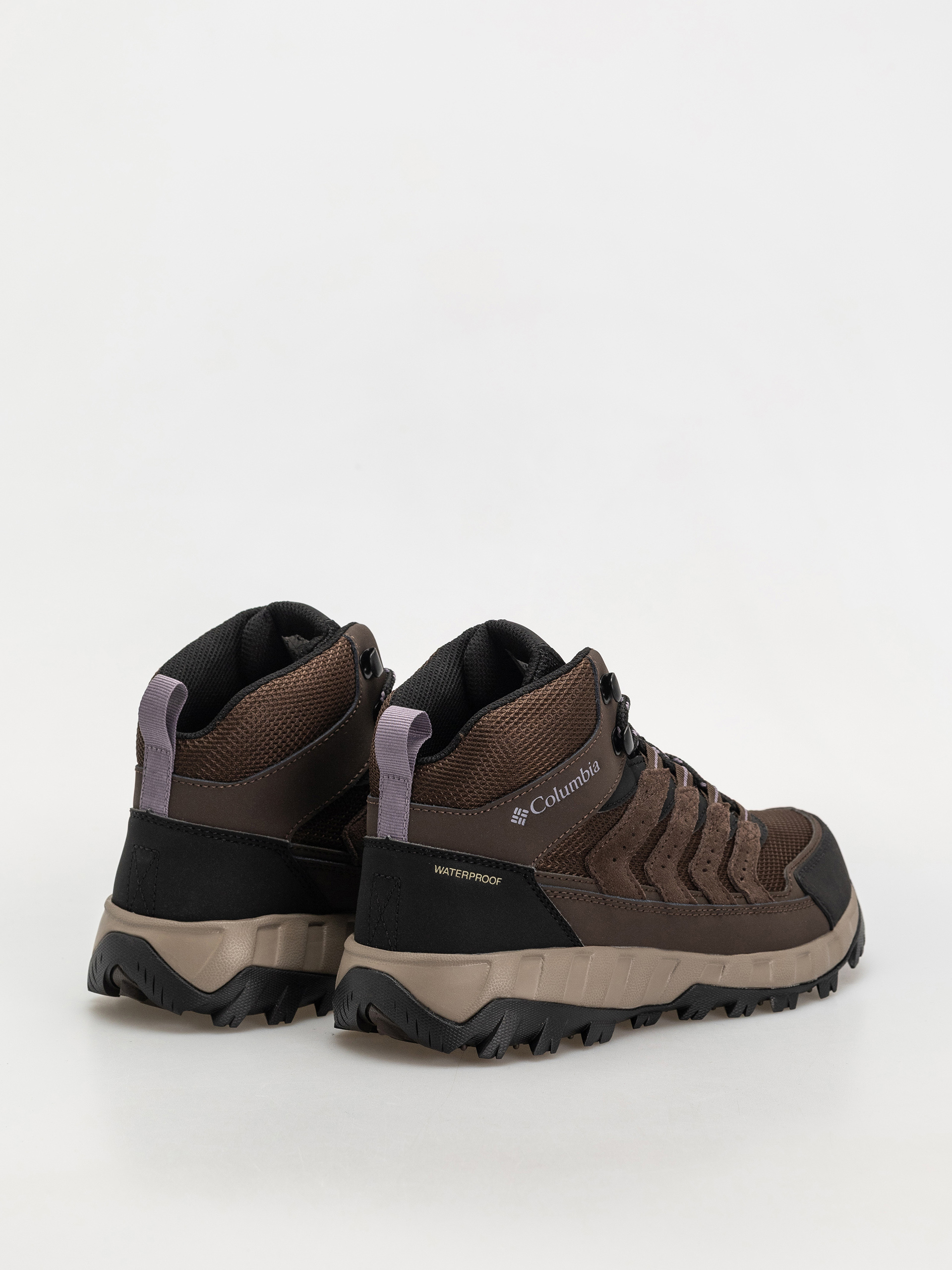 Pantofi Columbia Strata Trail Mid WP Wmn (cordovan/granite purple)