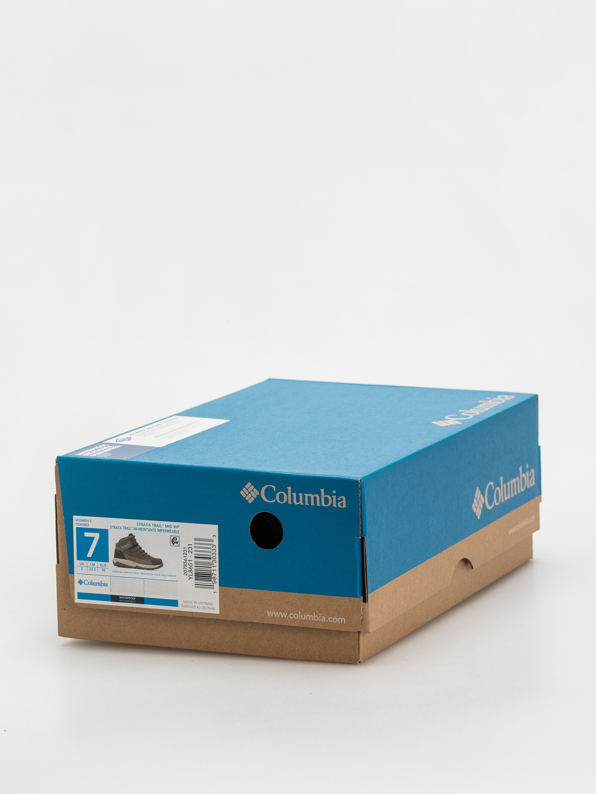 Pantofi Columbia Strata Trail Mid WP Wmn (cordovan/granite purple)