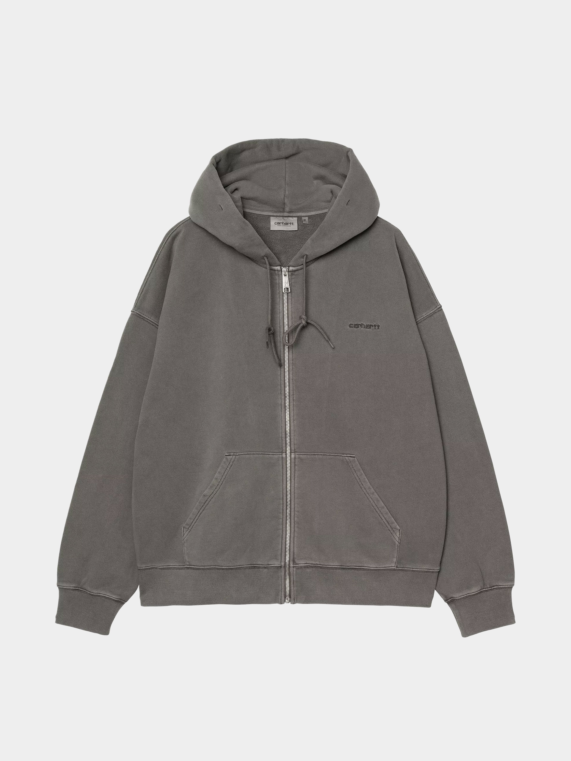 Hanorac cu glugă Carhartt WIP Benton ZHD (graphite/garment dyed)