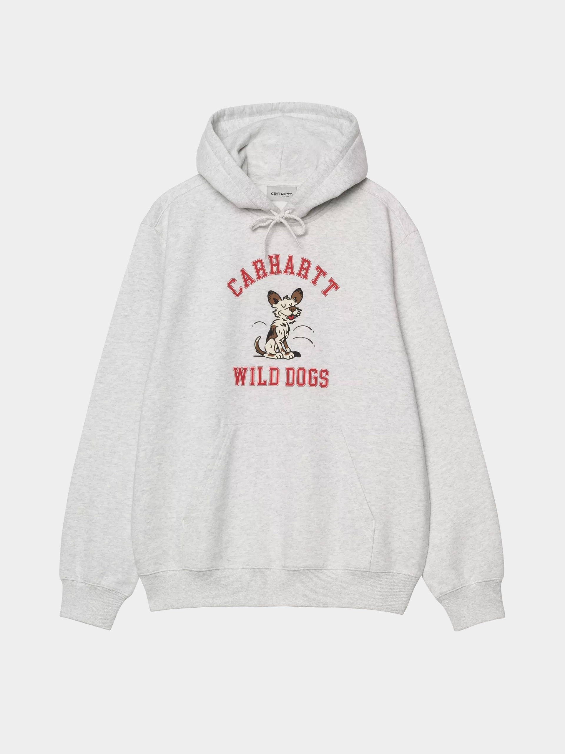 Hanorac cu glugă Carhartt WIP Wild Dog HD (ash heather)
